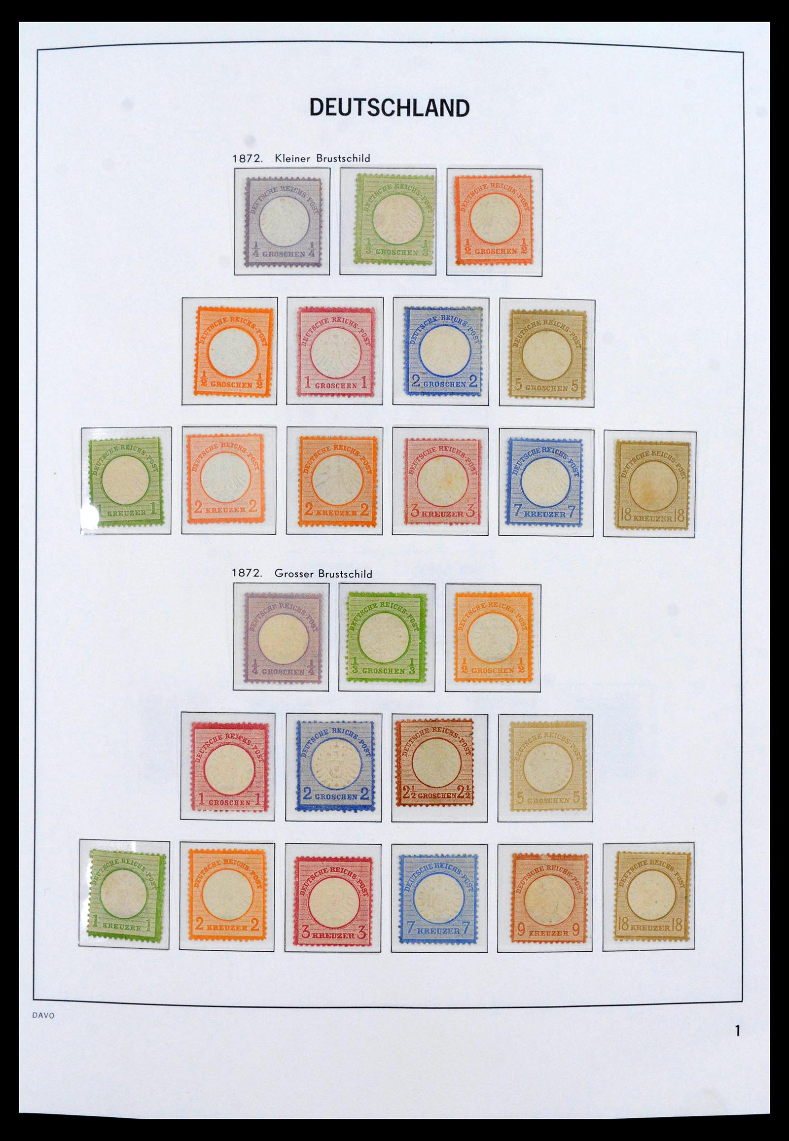 39785 0001 - Stamp collection 39785 German Reich complete 1872-1945.