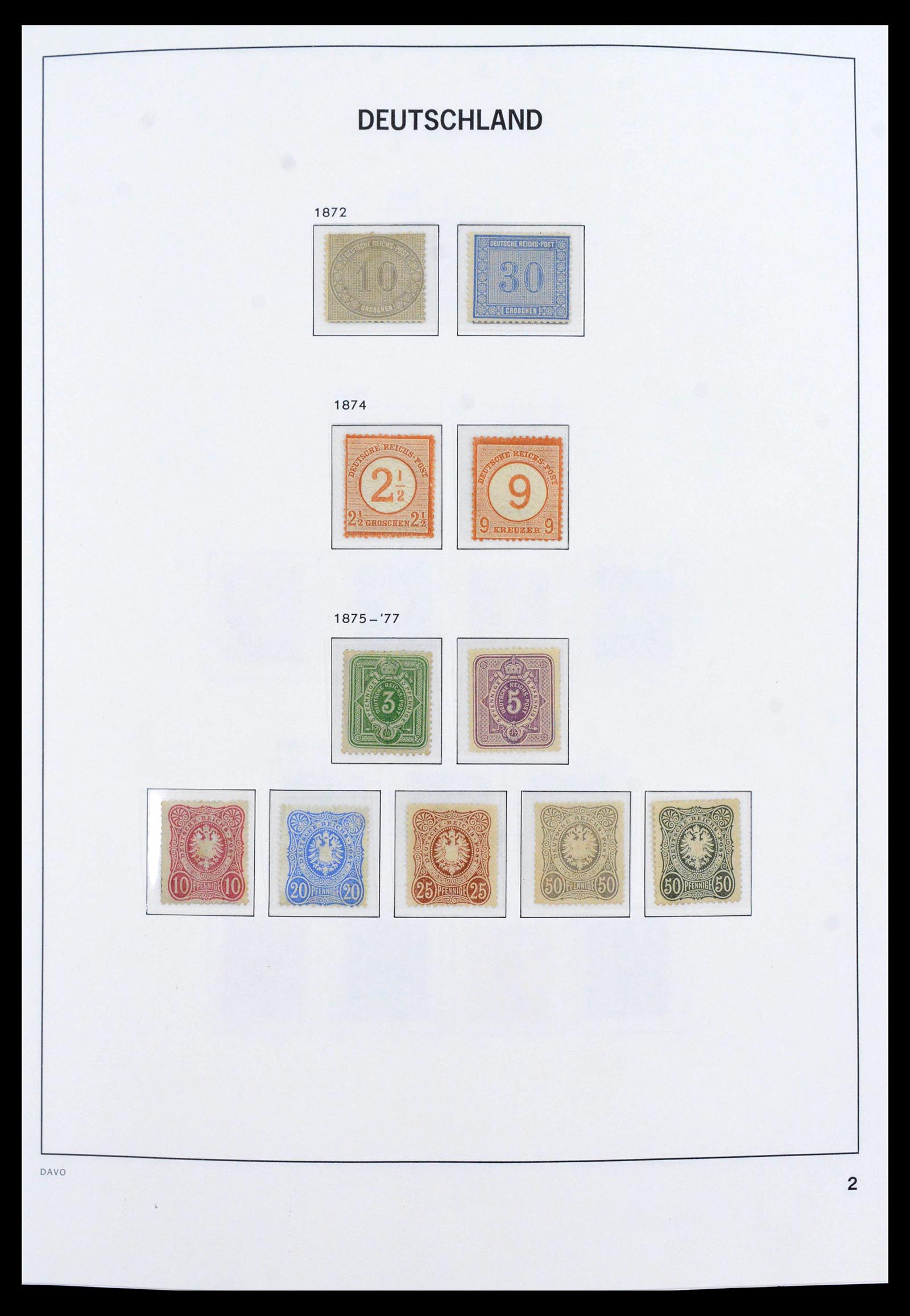 39785 0002 - Stamp collection 39785 German Reich complete 1872-1945.