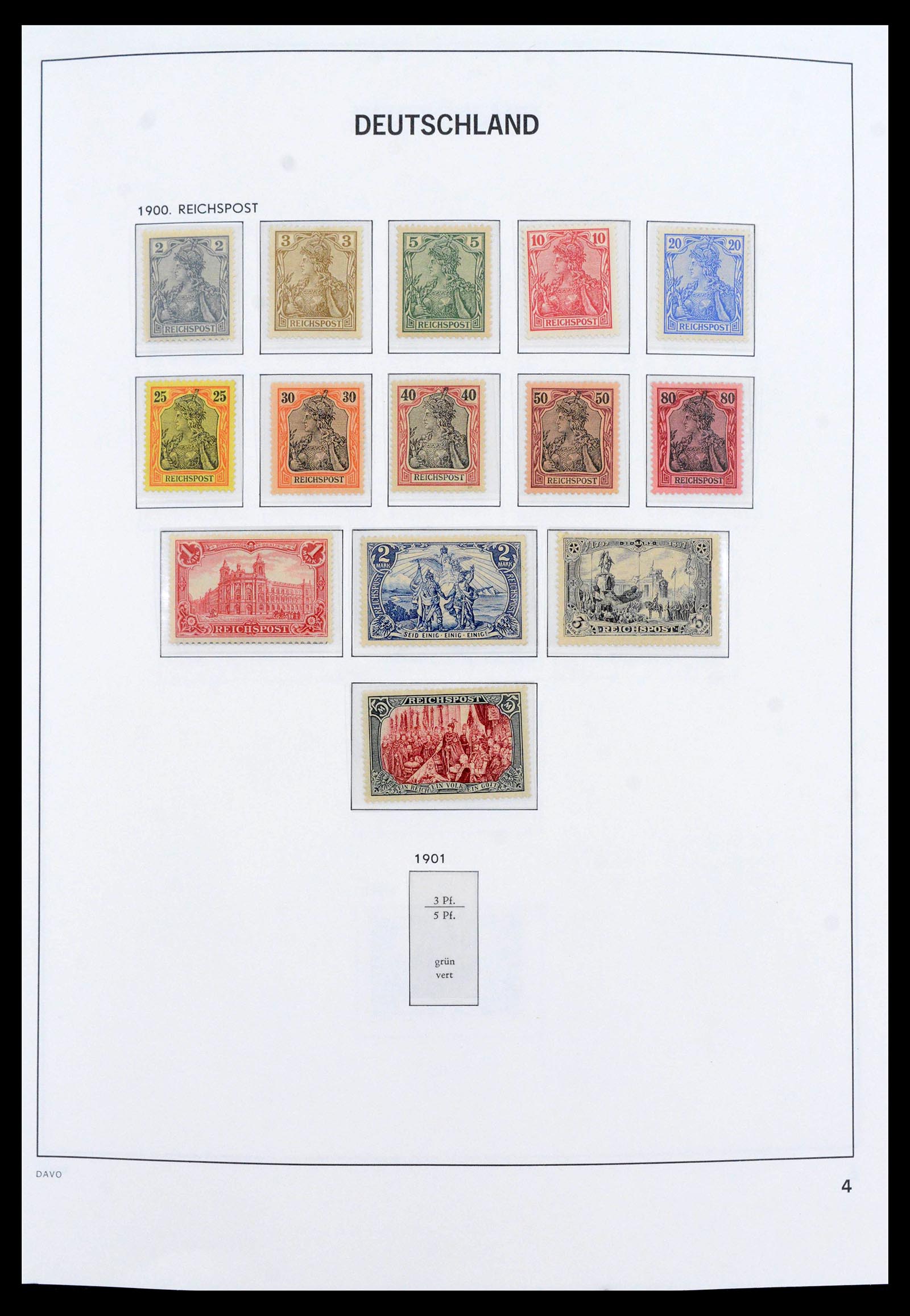 39785 0004 - Stamp collection 39785 German Reich complete 1872-1945.