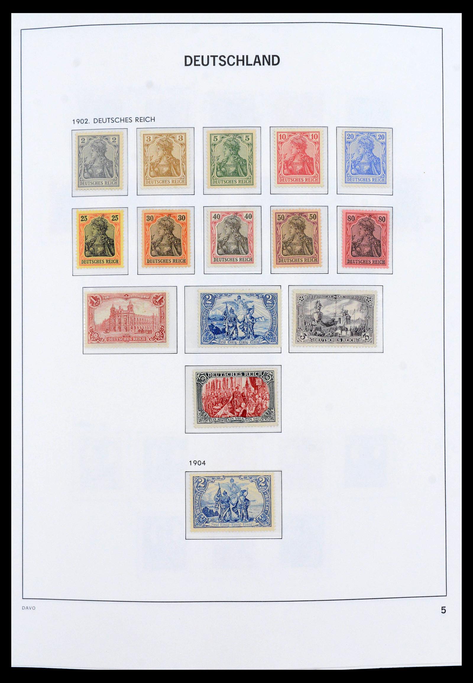 39785 0005 - Stamp collection 39785 German Reich complete 1872-1945.