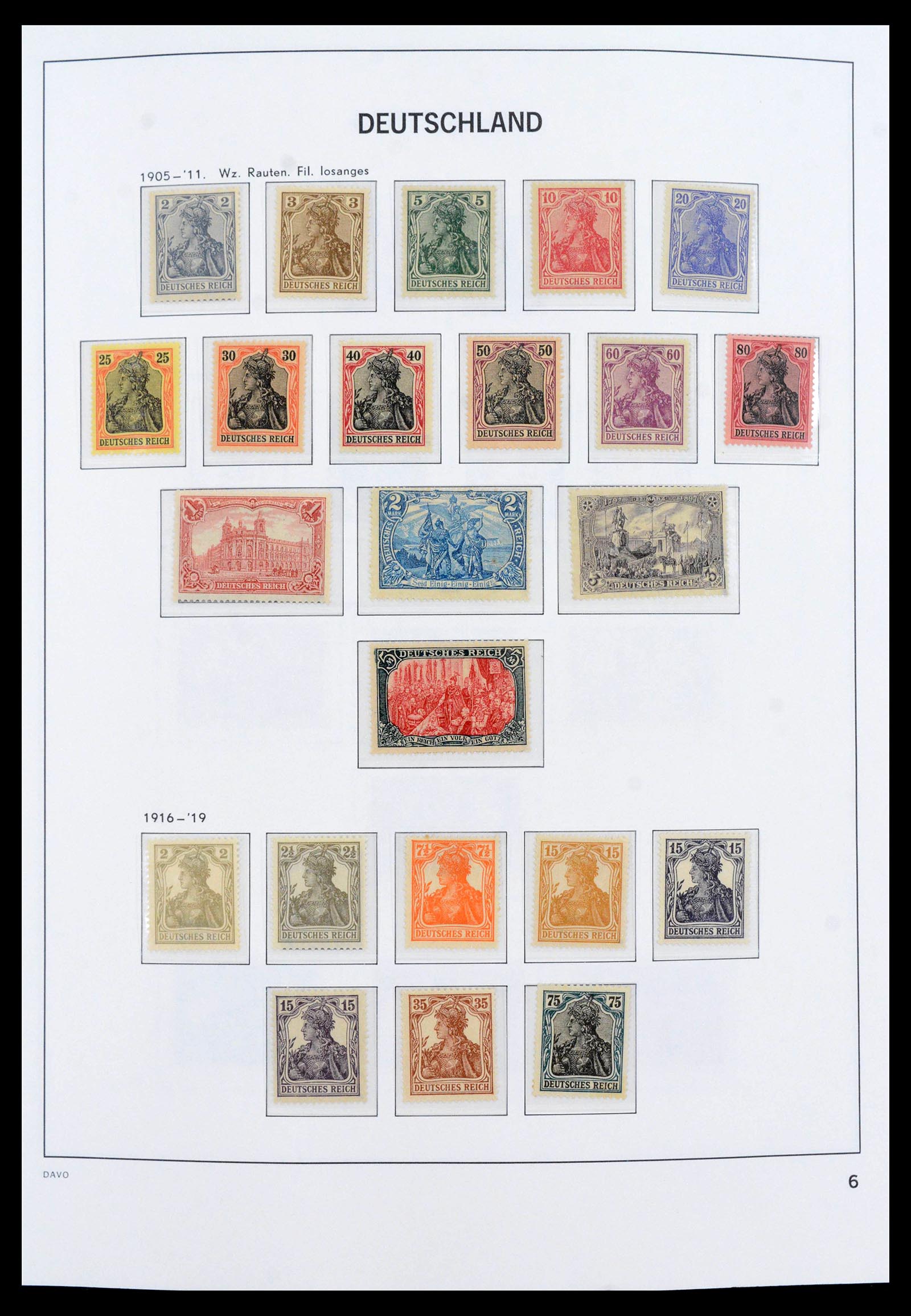 39785 0006 - Stamp collection 39785 German Reich complete 1872-1945.