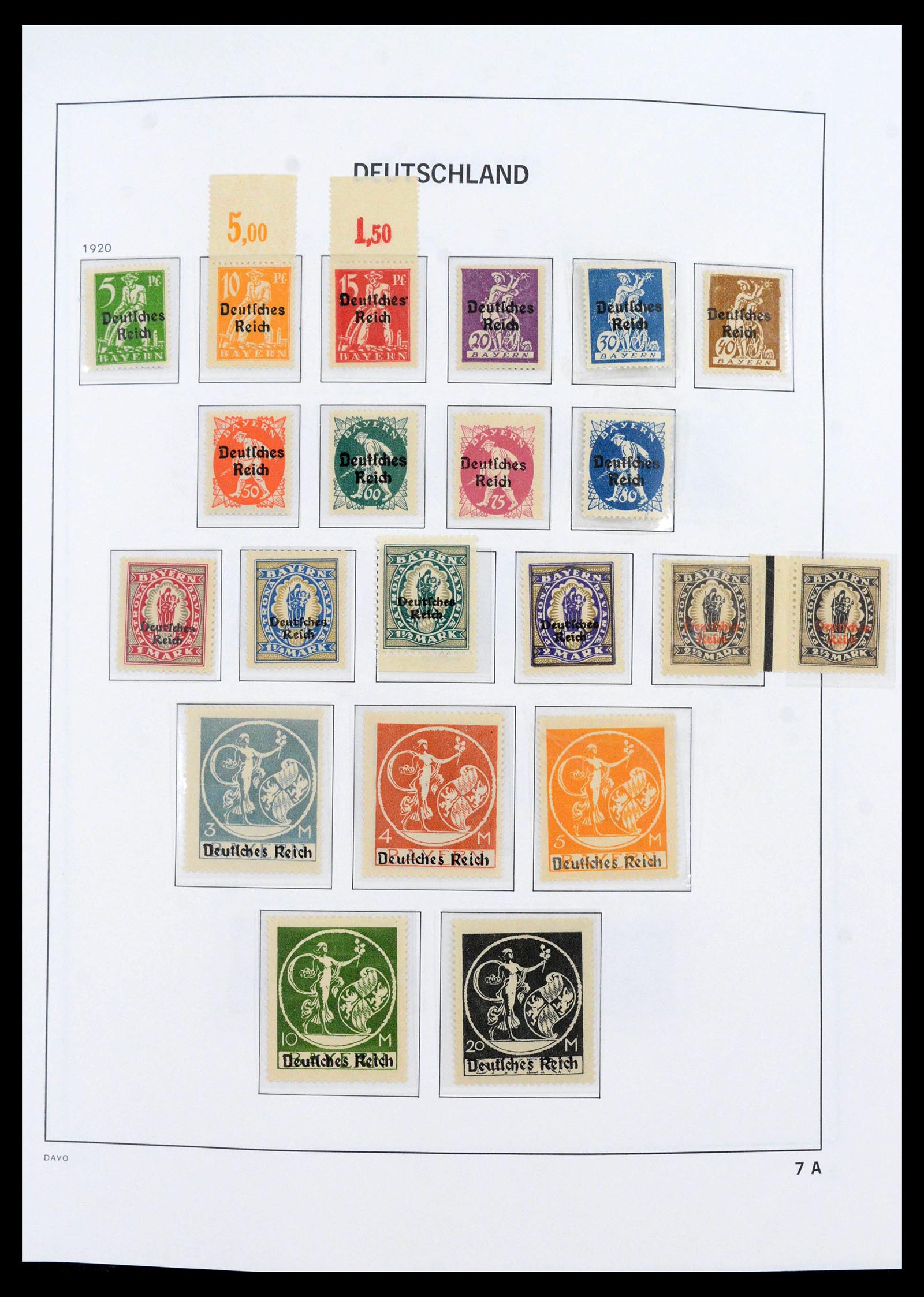 39785 0008 - Stamp collection 39785 German Reich complete 1872-1945.