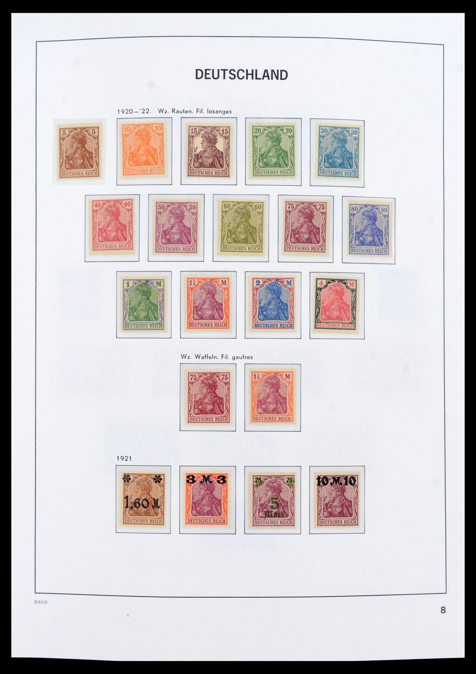 39785 0009 - Stamp collection 39785 German Reich complete 1872-1945.