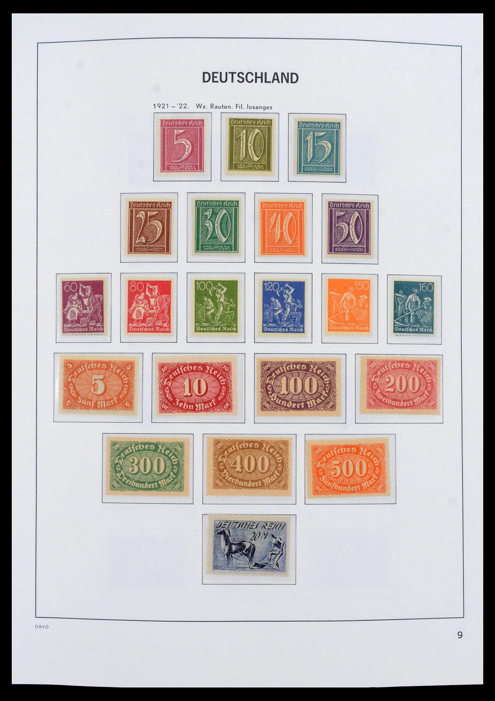 39785 0010 - Stamp collection 39785 German Reich complete 1872-1945.