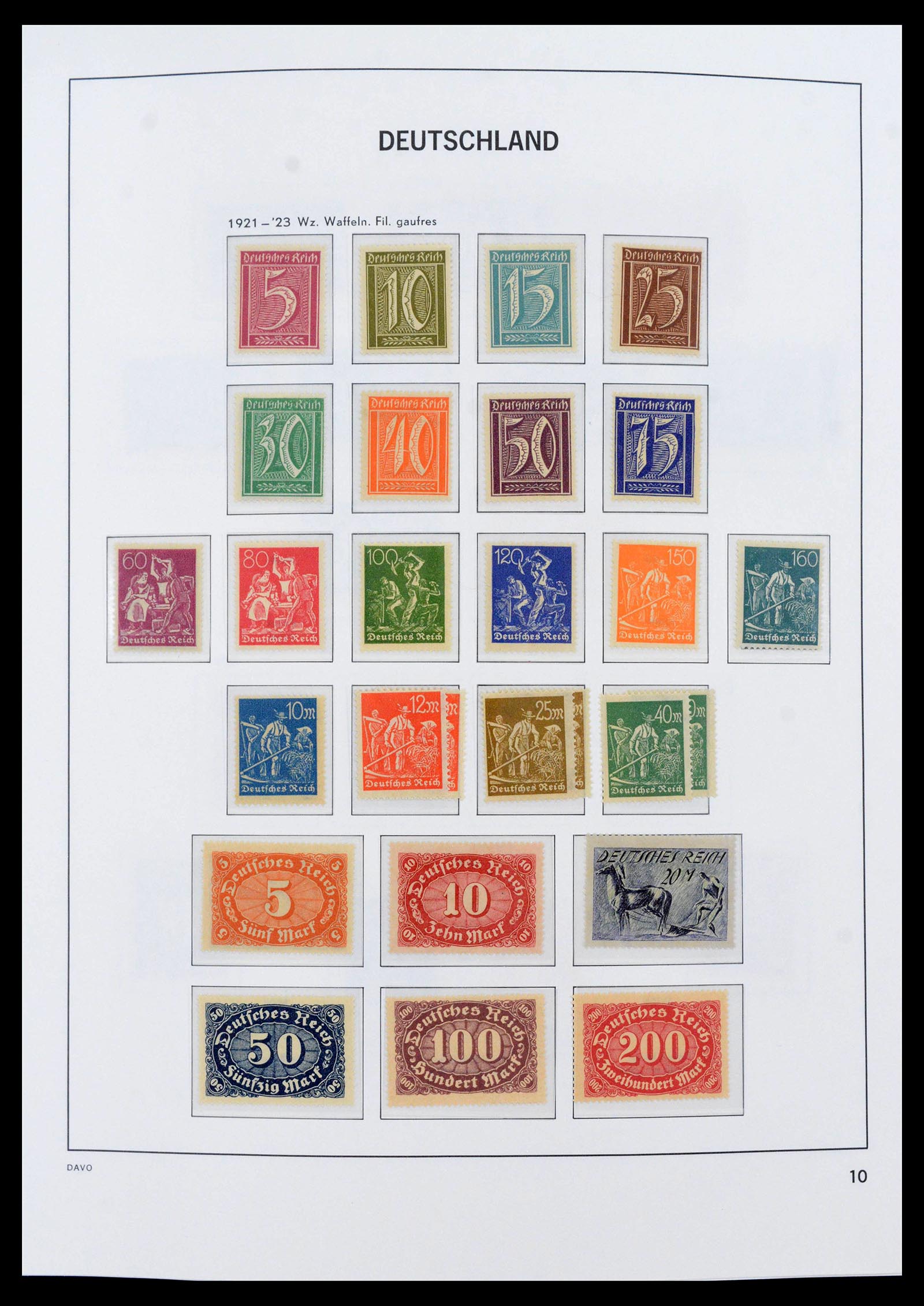 39785 0011 - Stamp collection 39785 German Reich complete 1872-1945.