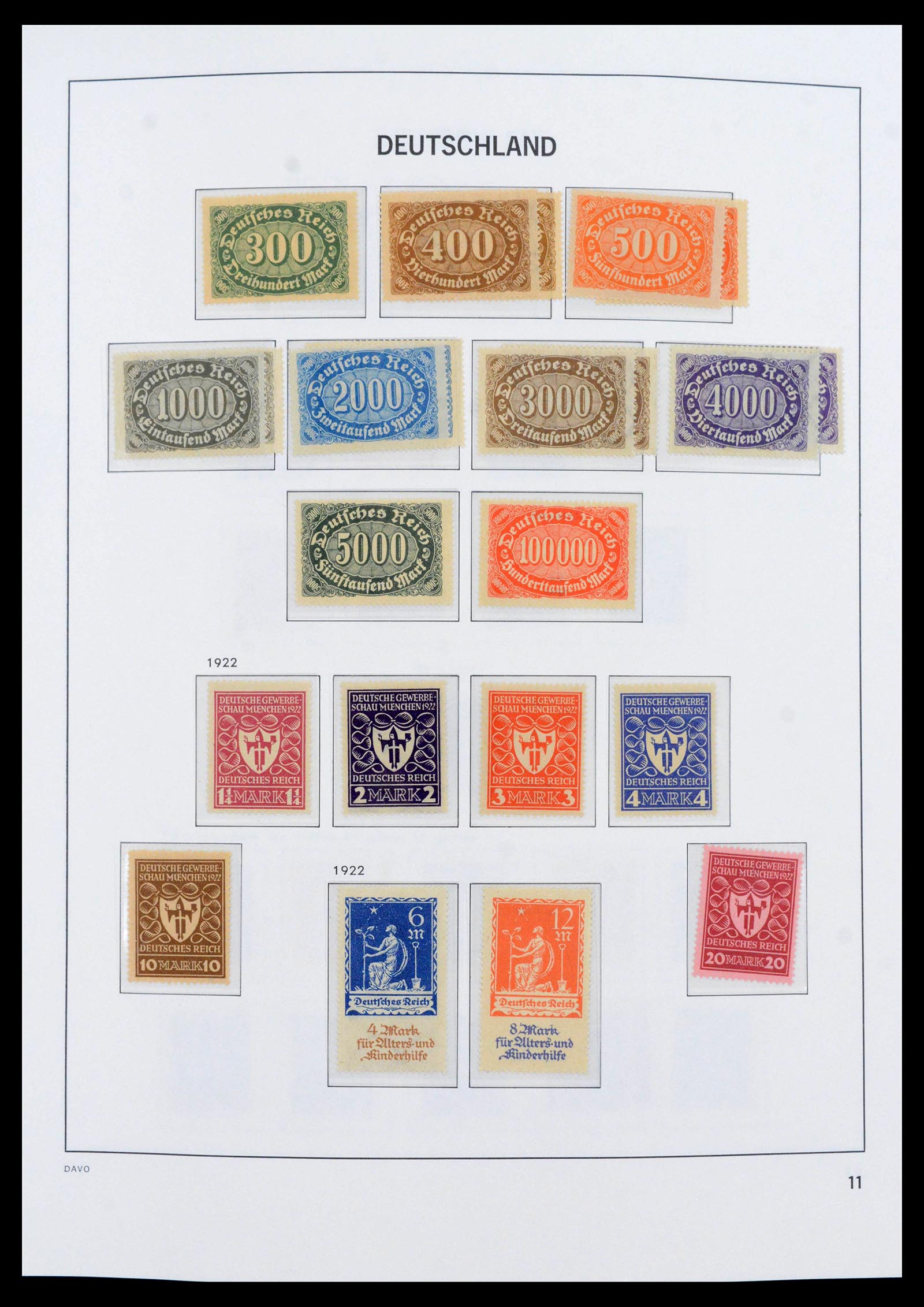 39785 0012 - Stamp collection 39785 German Reich complete 1872-1945.