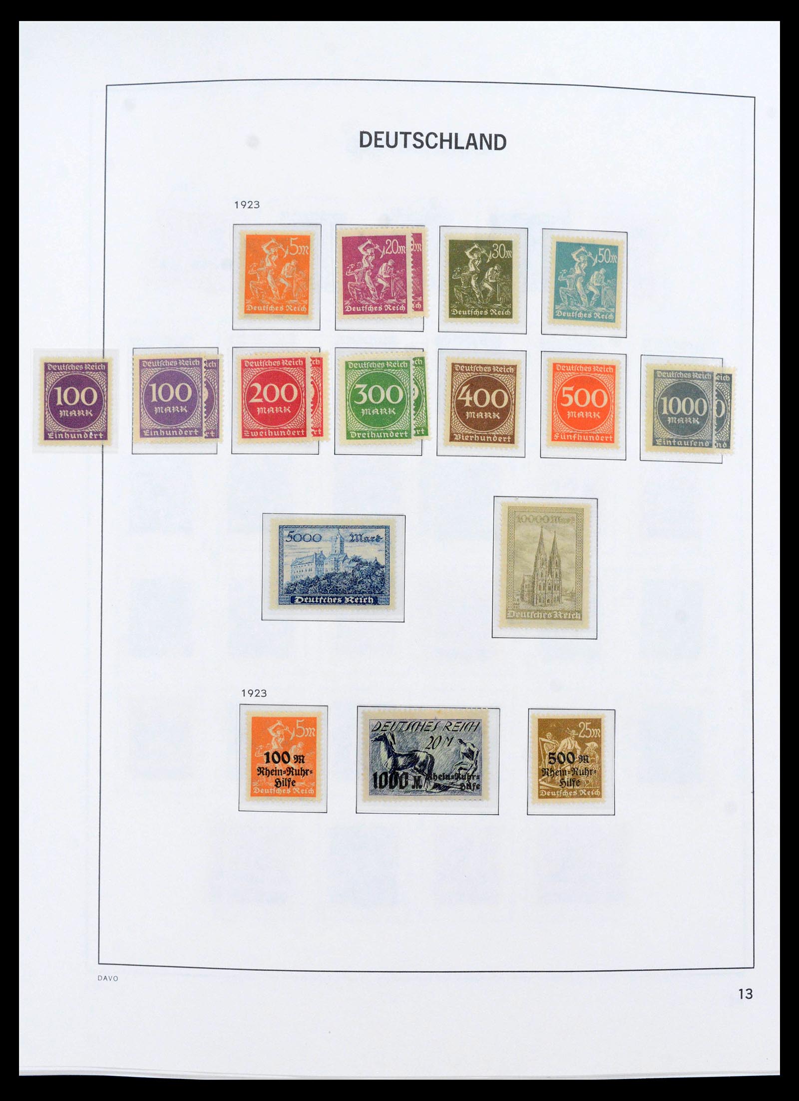 39785 0014 - Stamp collection 39785 German Reich complete 1872-1945.