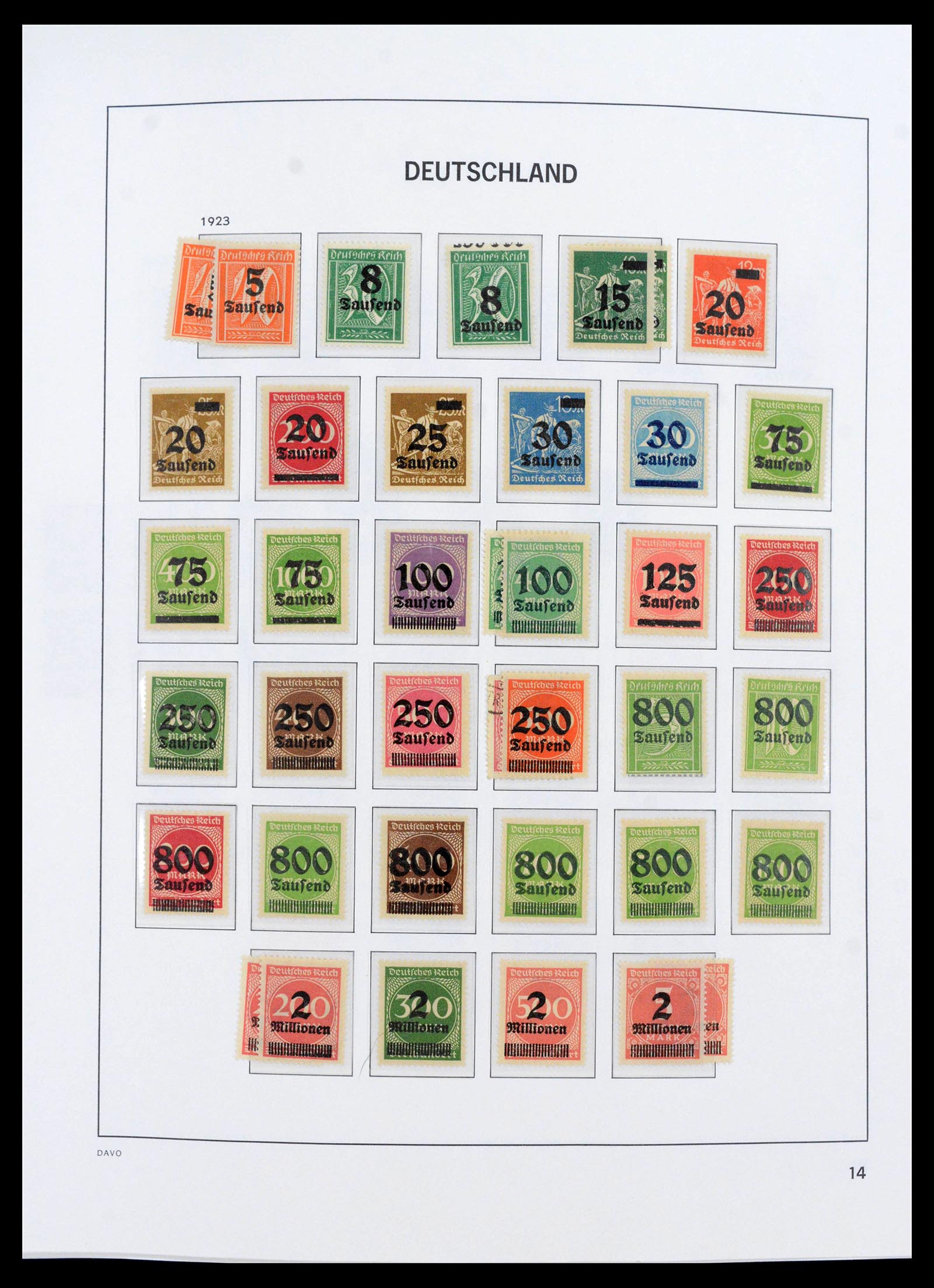 39785 0015 - Stamp collection 39785 German Reich complete 1872-1945.