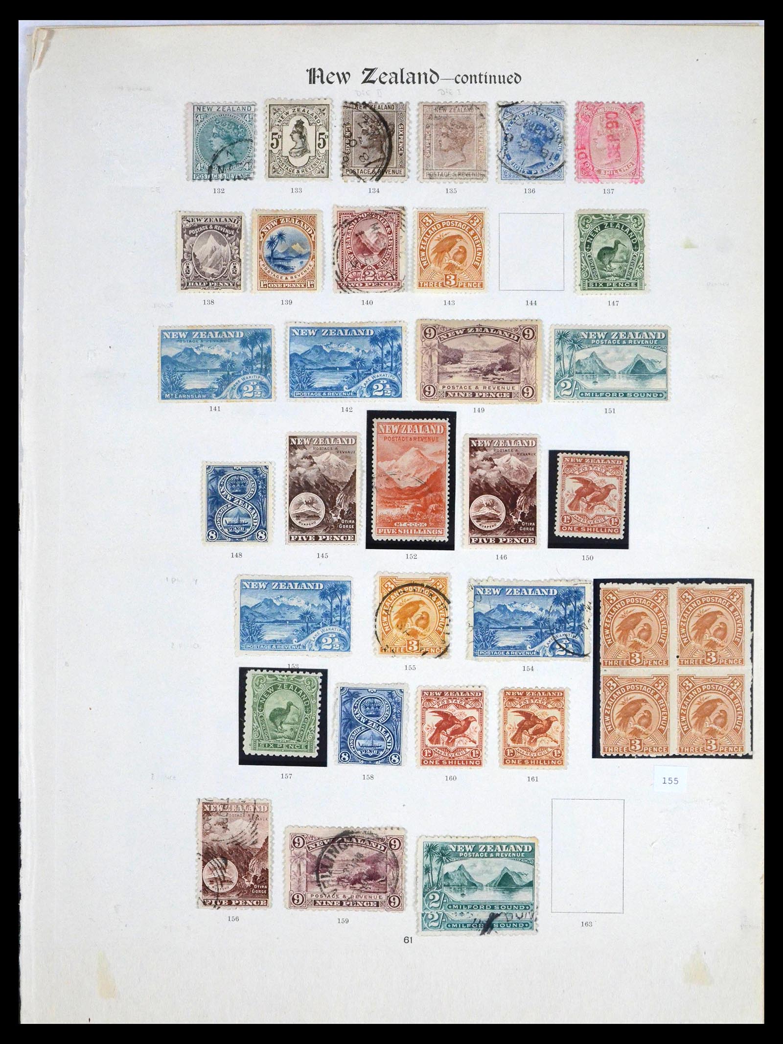 39789 0002 - Stamp collection 39789 New Zealand 1864-1922.