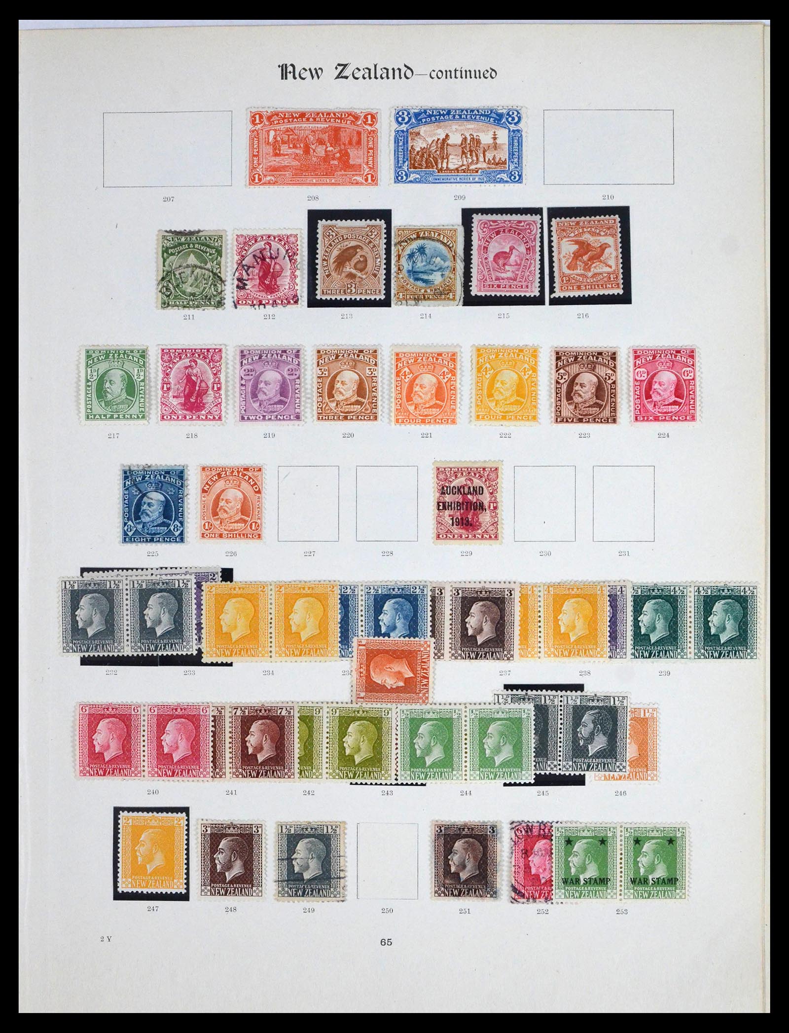 39789 0004 - Stamp collection 39789 New Zealand 1864-1922.