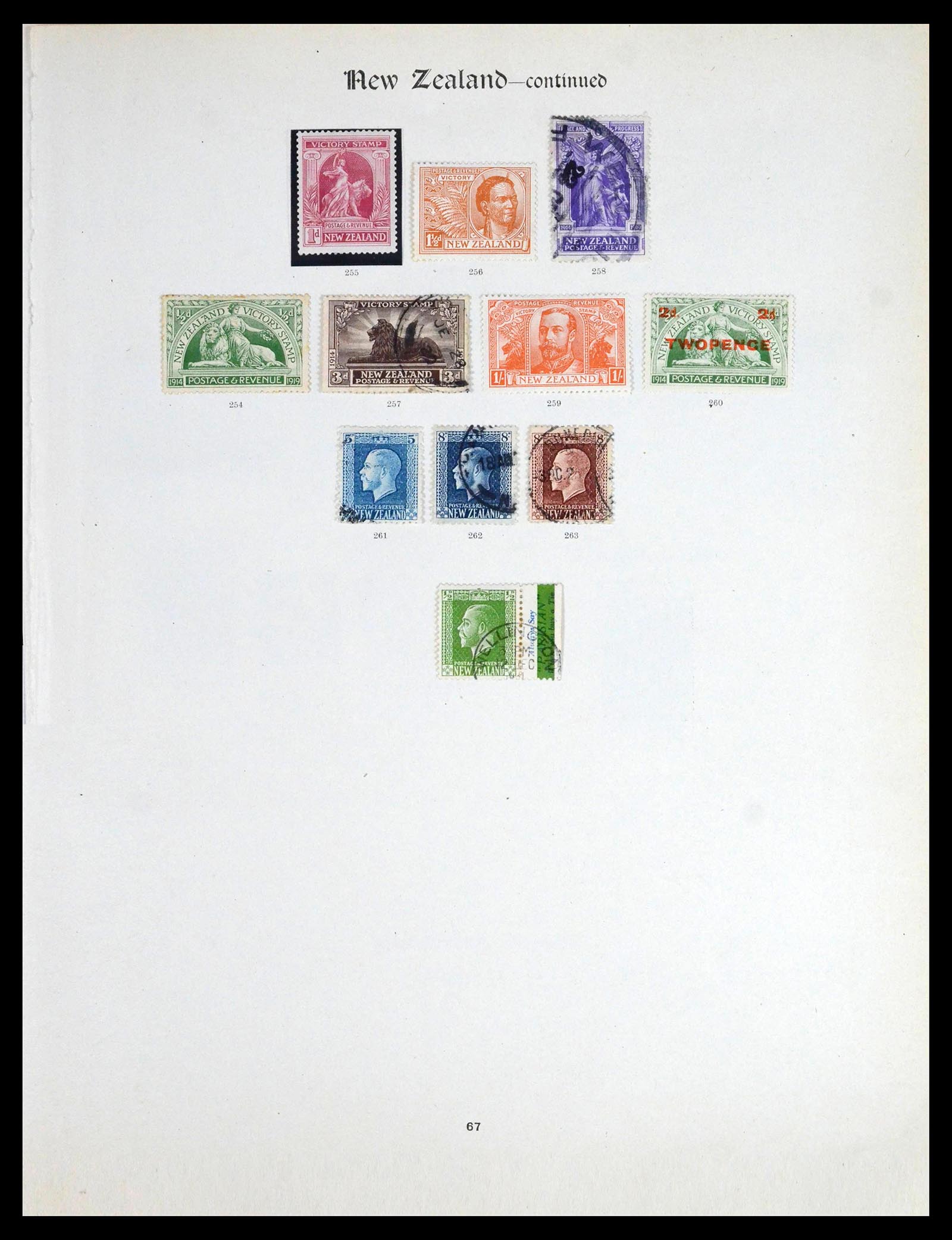 39789 0005 - Stamp collection 39789 New Zealand 1864-1922.