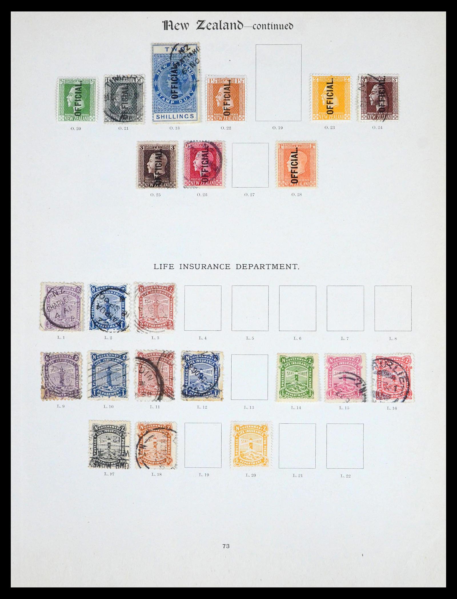 39789 0008 - Stamp collection 39789 New Zealand 1864-1922.