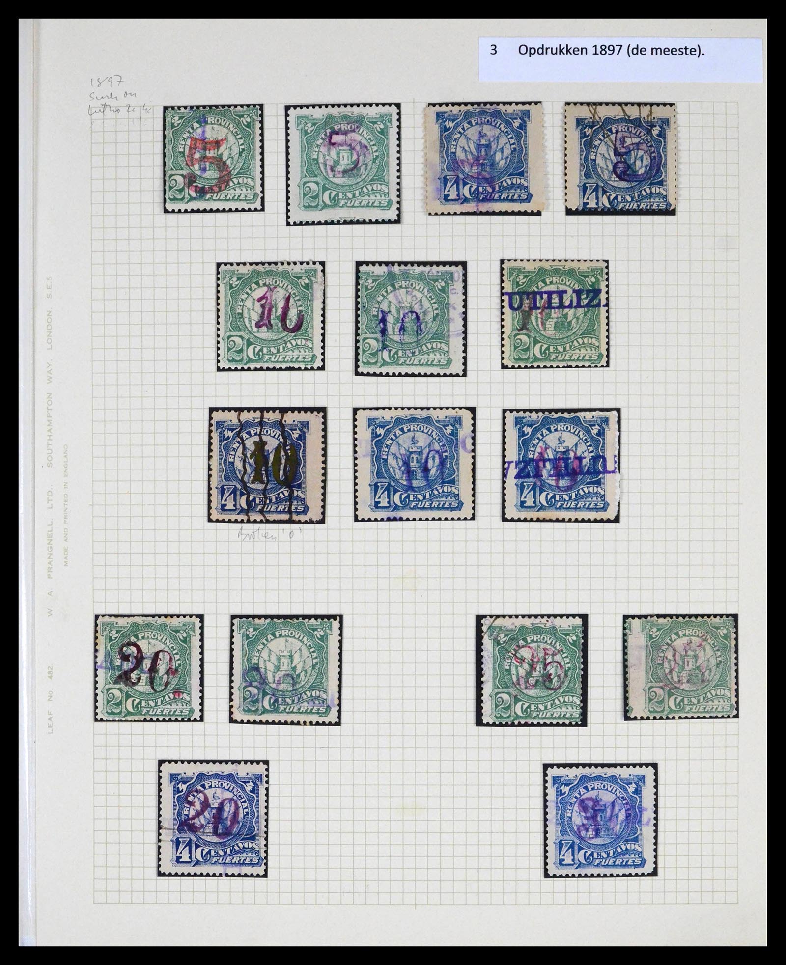 39791 0003 - Stamp collection 39791 Argentina Cordoba fiscal 1888-1960.