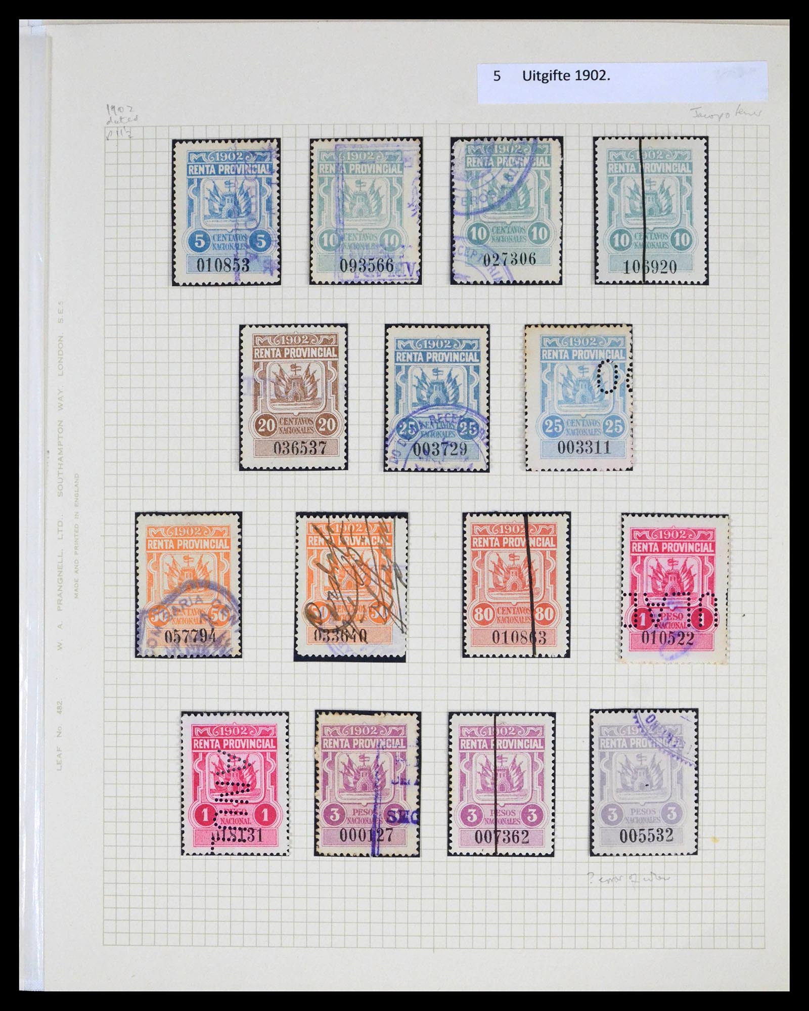 39791 0005 - Stamp collection 39791 Argentina Cordoba fiscal 1888-1960.