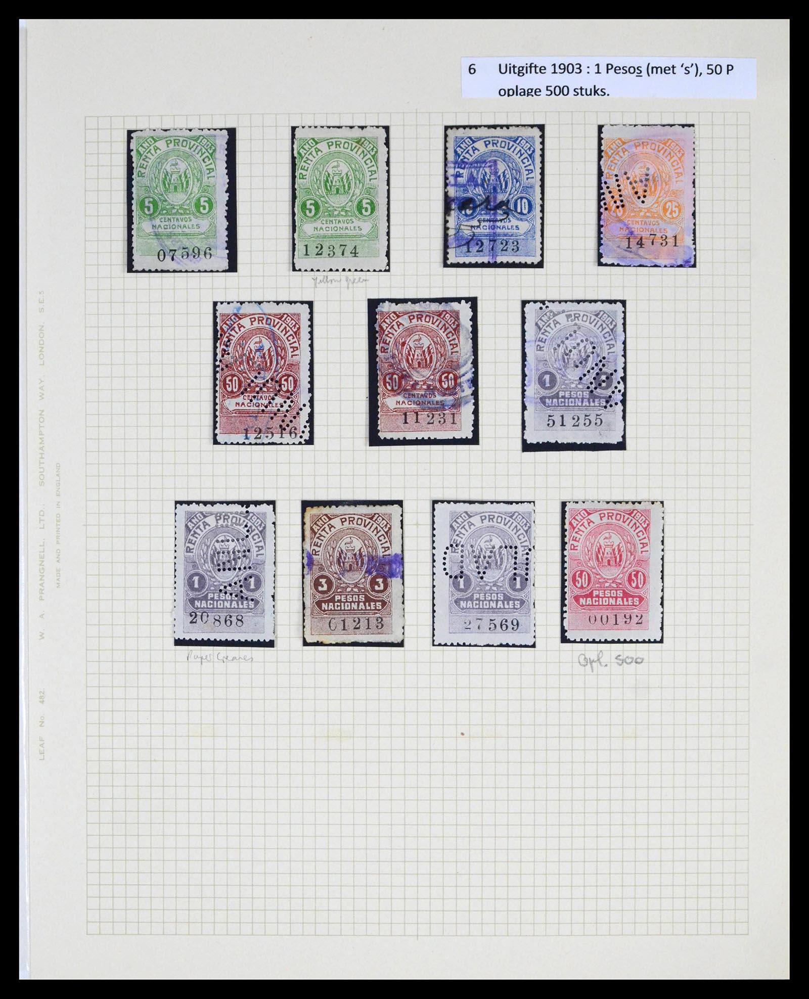 39791 0006 - Stamp collection 39791 Argentina Cordoba fiscal 1888-1960.