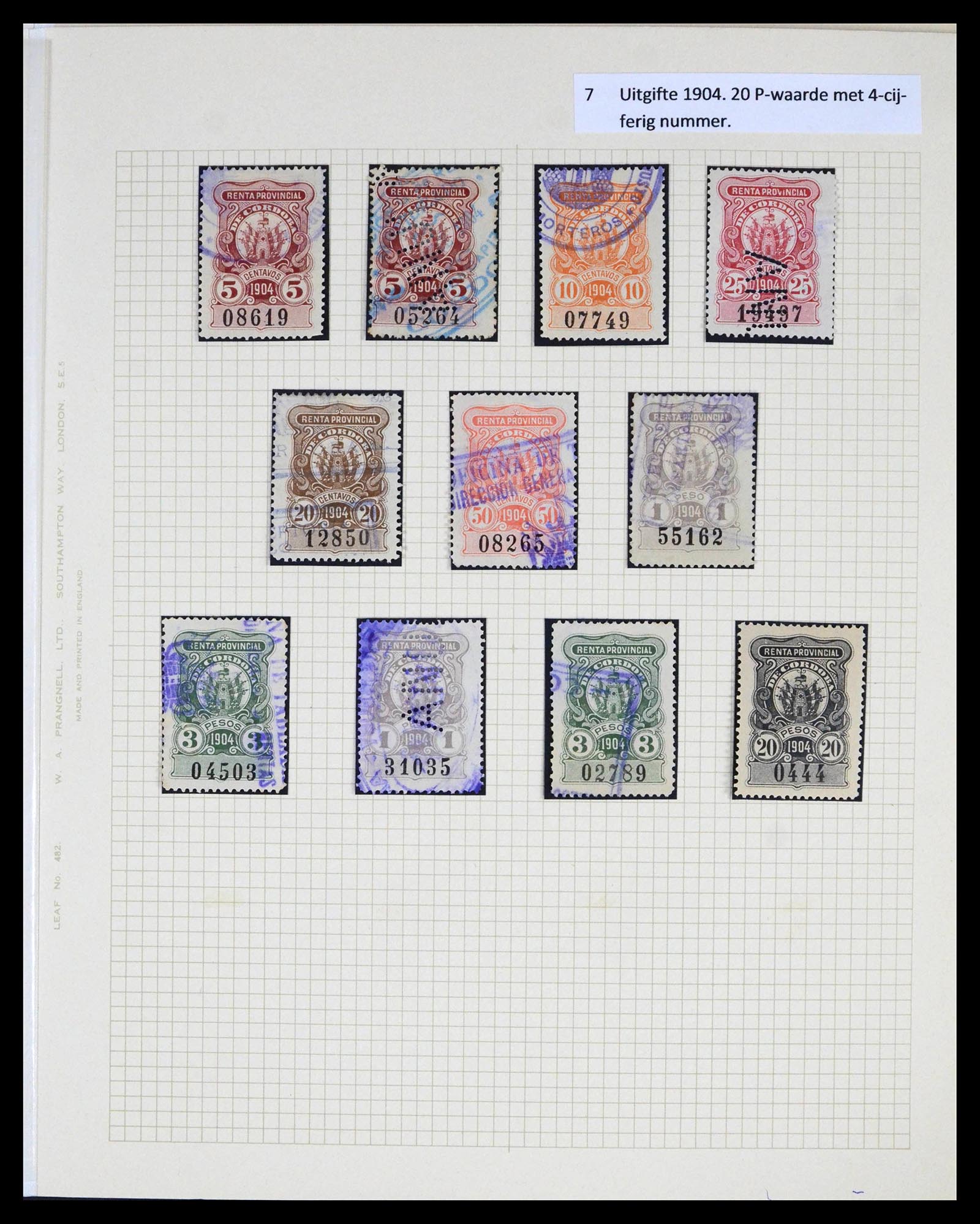 39791 0007 - Stamp collection 39791 Argentina Cordoba fiscal 1888-1960.