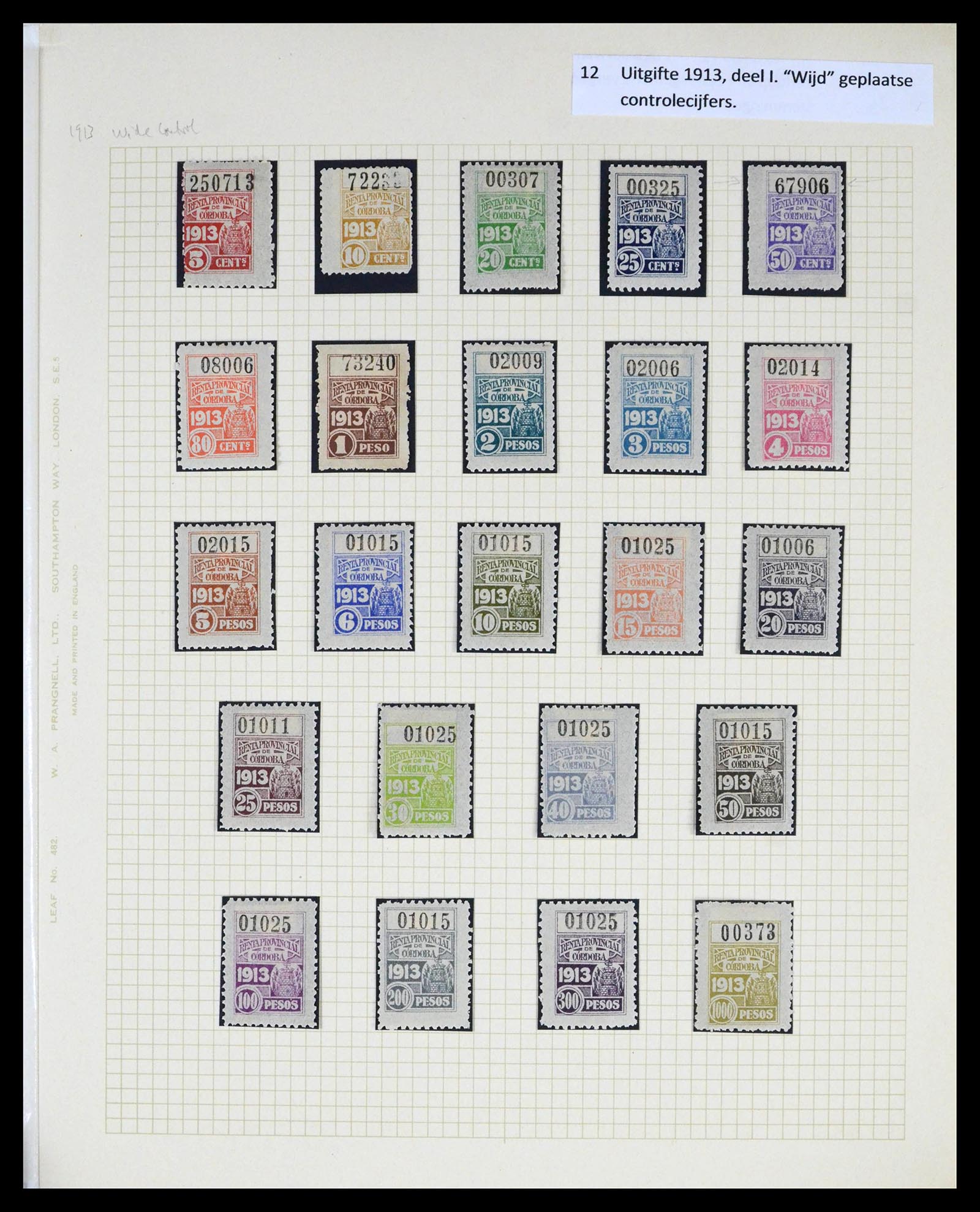 39791 0012 - Stamp collection 39791 Argentina Cordoba fiscal 1888-1960.