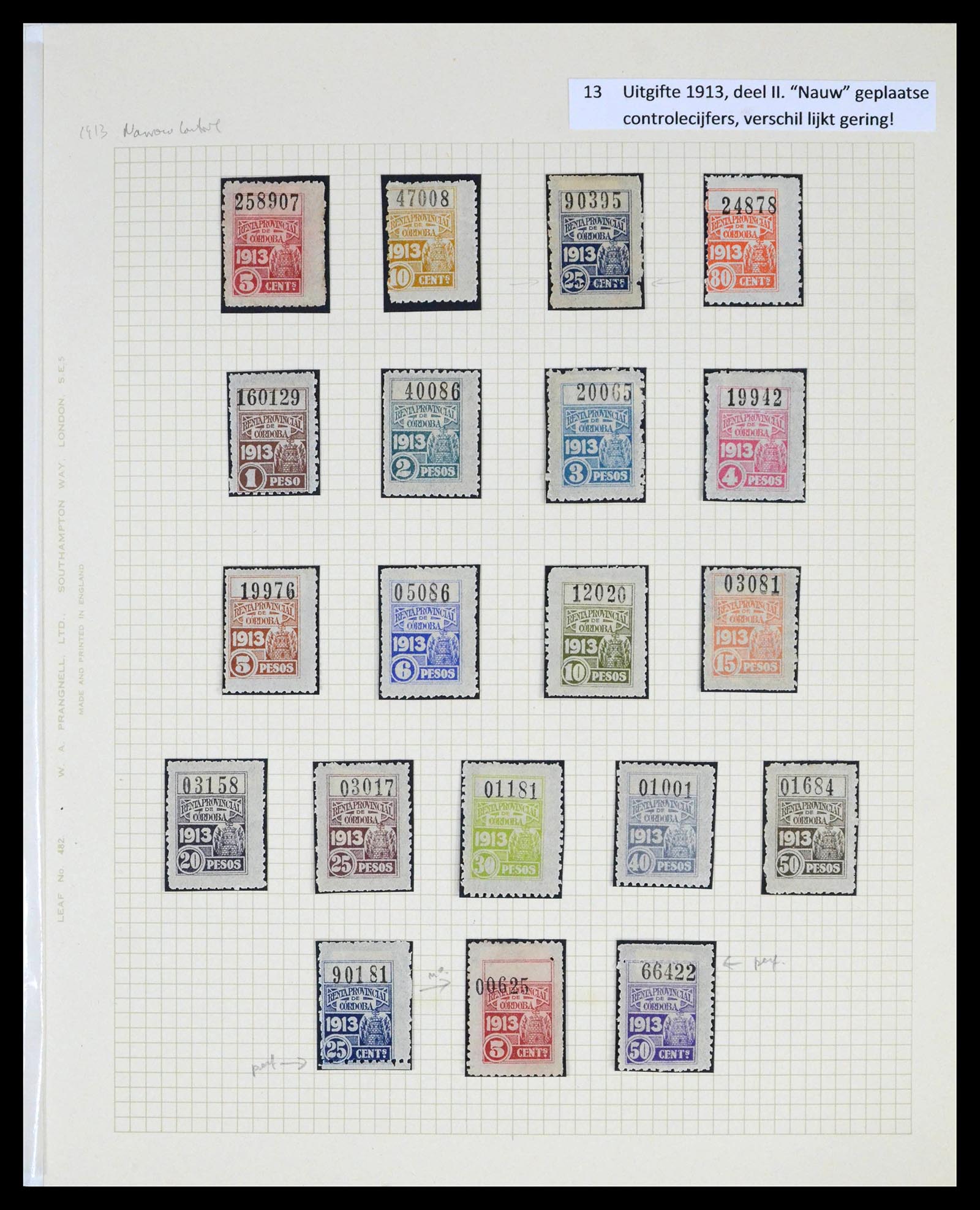 39791 0013 - Stamp collection 39791 Argentina Cordoba fiscal 1888-1960.