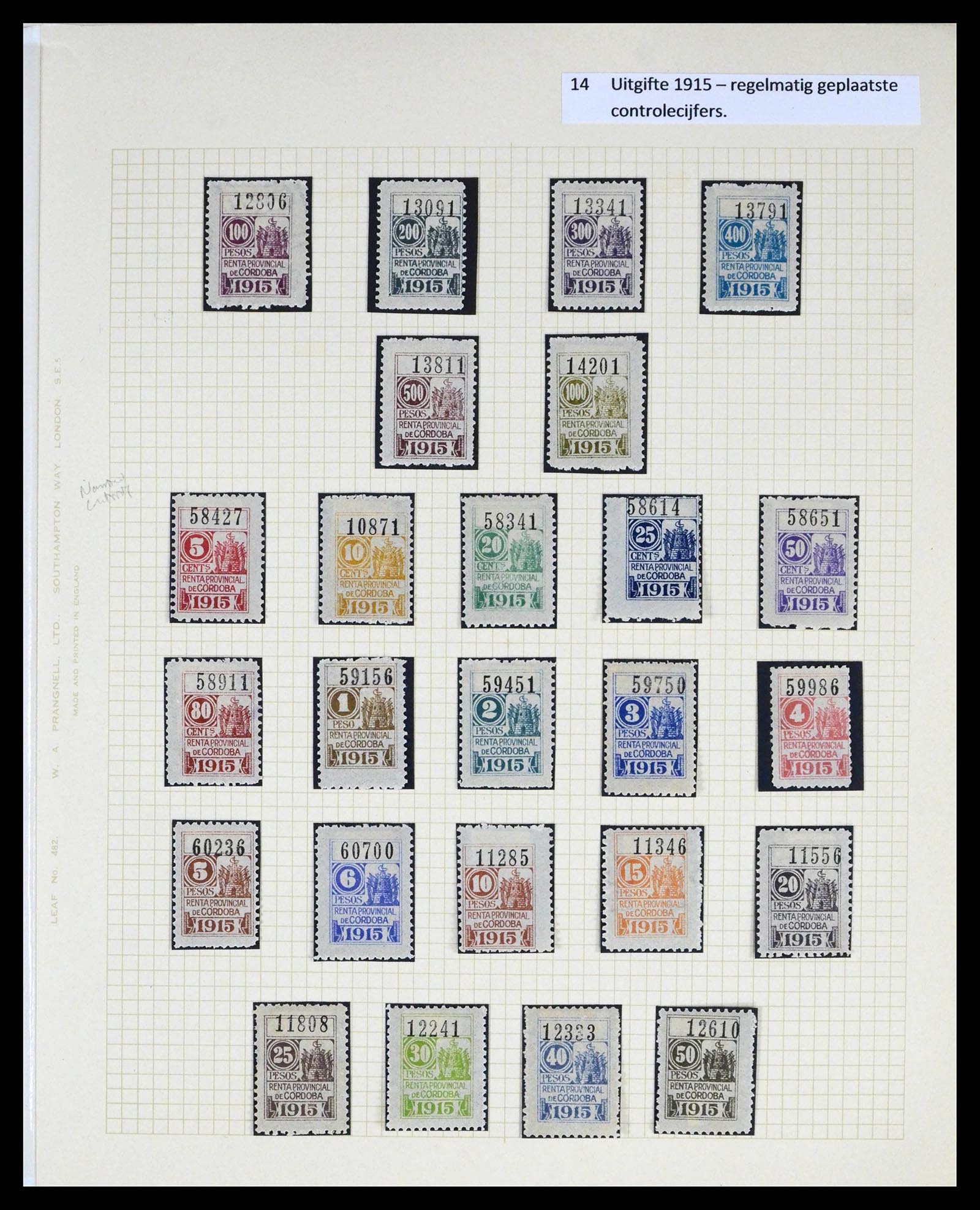 39791 0014 - Stamp collection 39791 Argentina Cordoba fiscal 1888-1960.