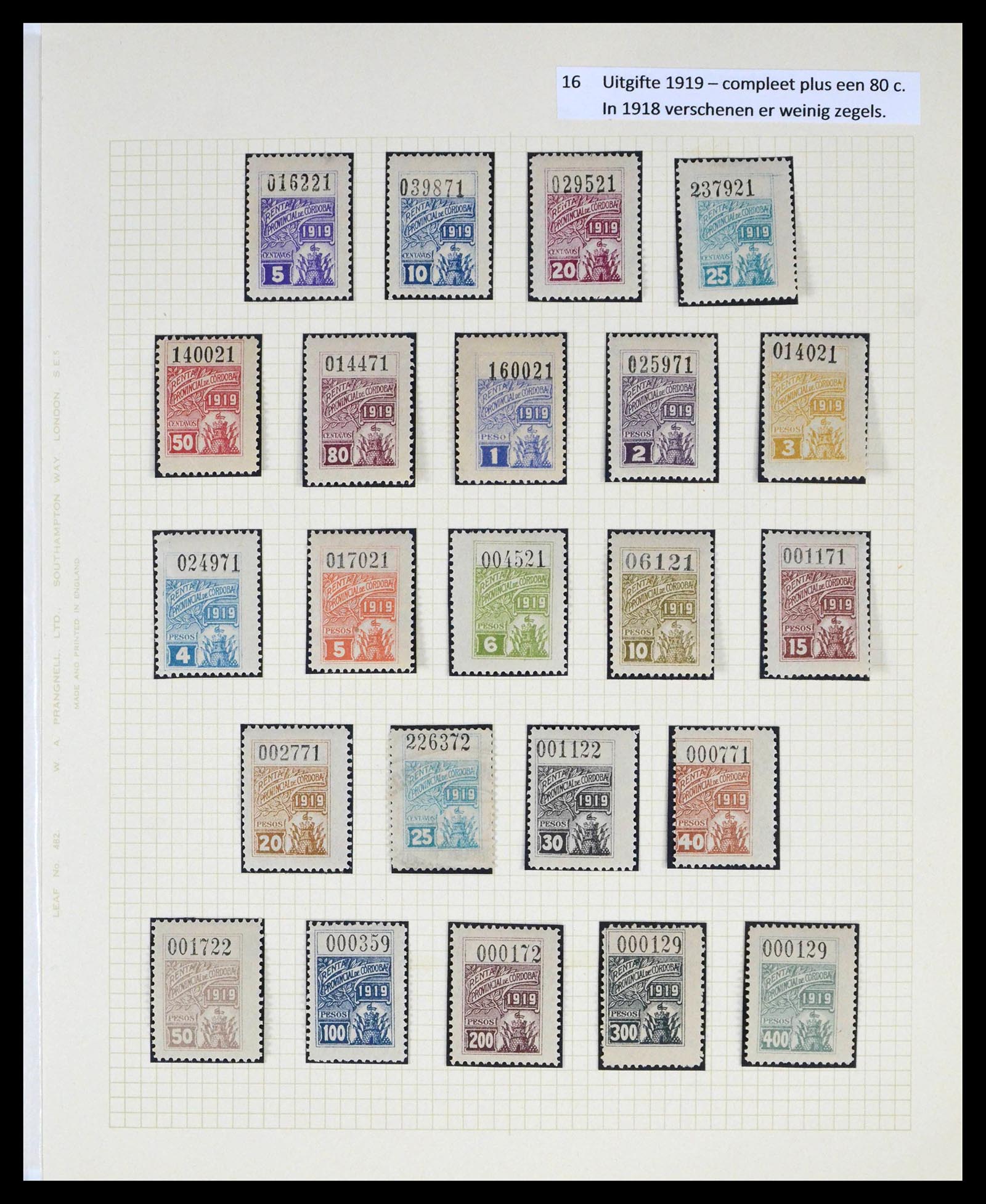 39791 0016 - Stamp collection 39791 Argentina Cordoba fiscal 1888-1960.