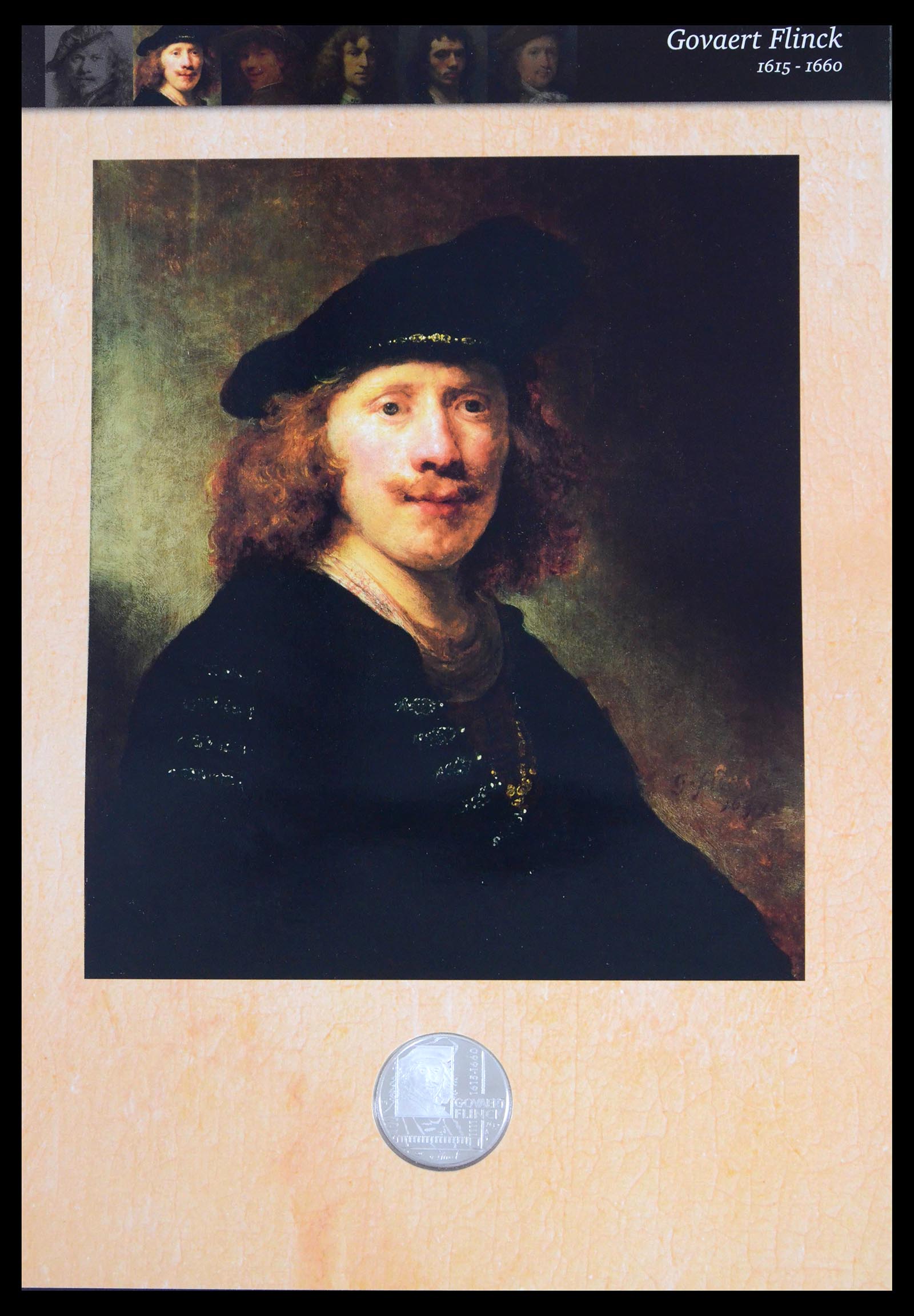 39793 0009 - Stamp collection 39793 Rembrandt in silver.