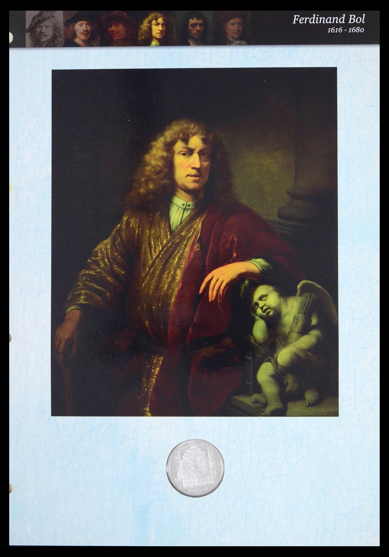 39793 0017 - Stamp collection 39793 Rembrandt in silver.