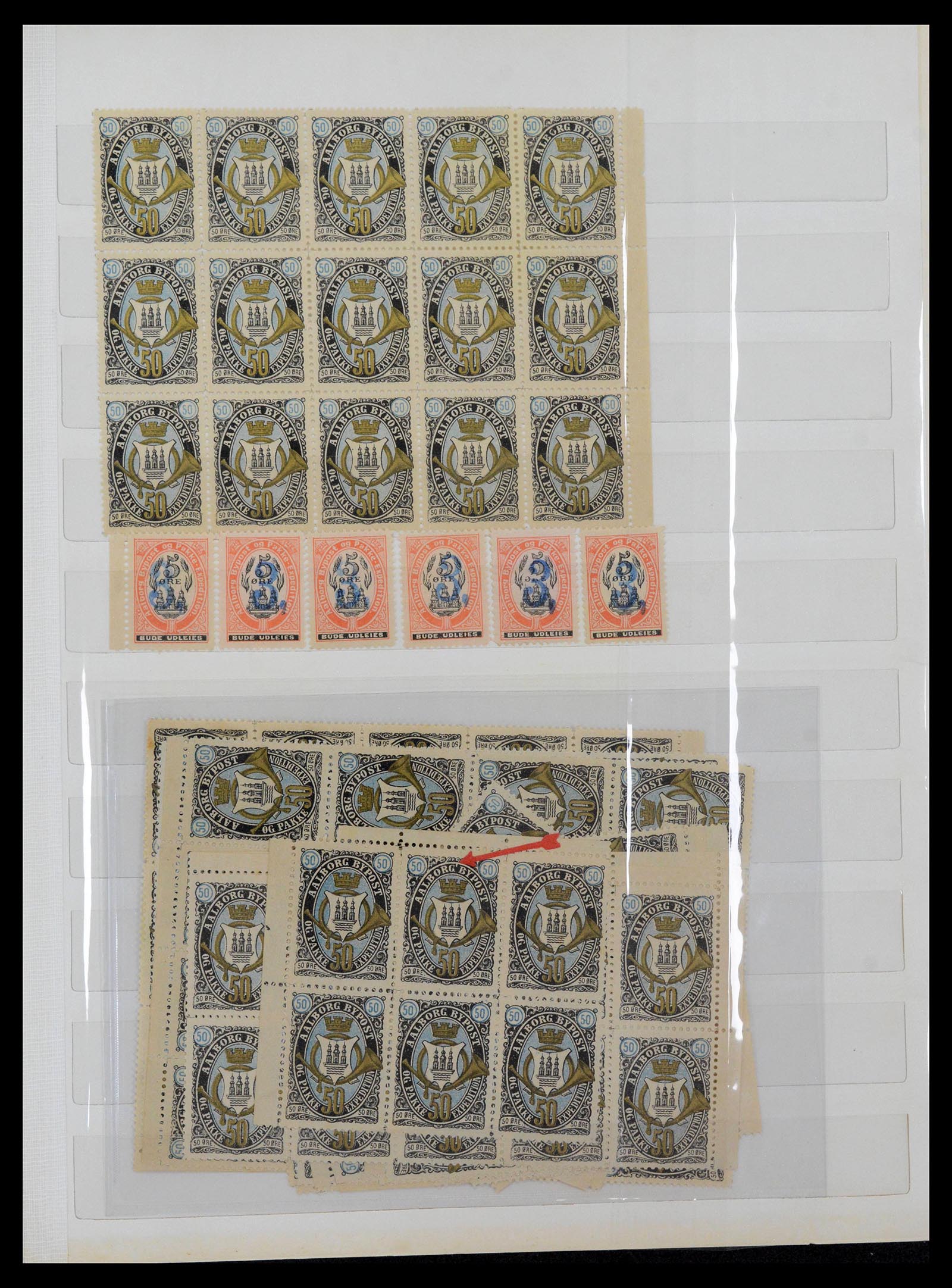 39795 0005 - Stamp collection 39795 Scandinavia local stamps 1886-1900.