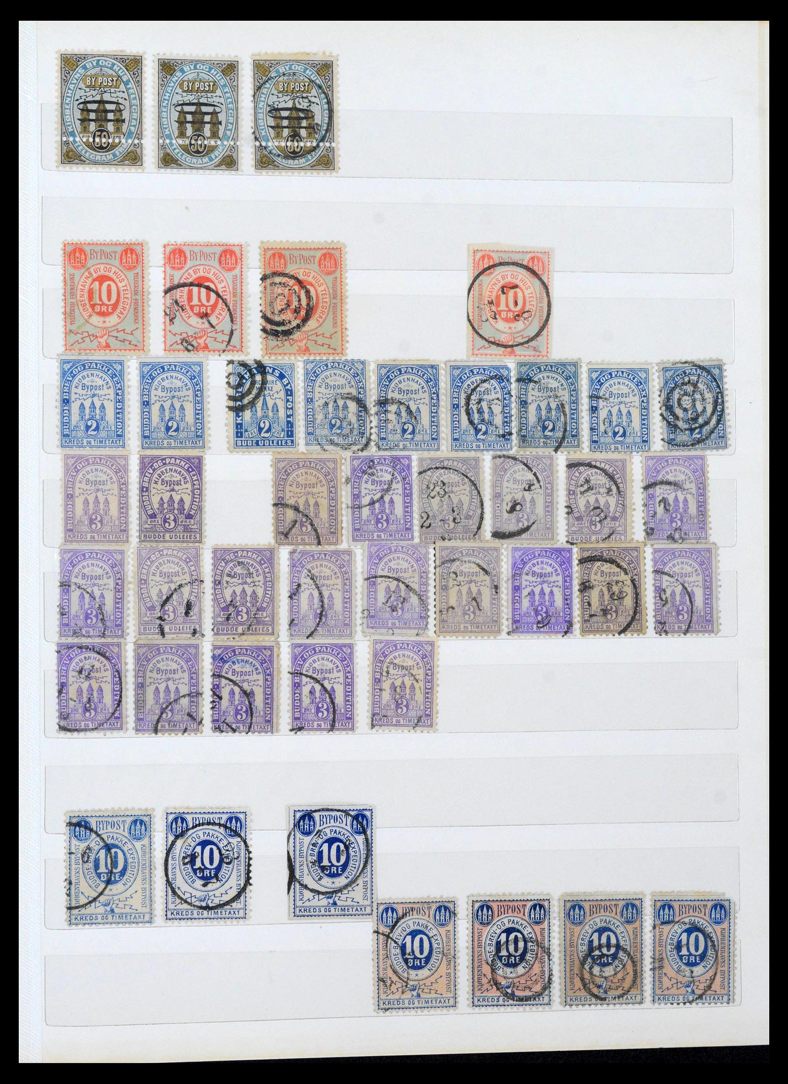 39795 0011 - Stamp collection 39795 Scandinavia local stamps 1886-1900.