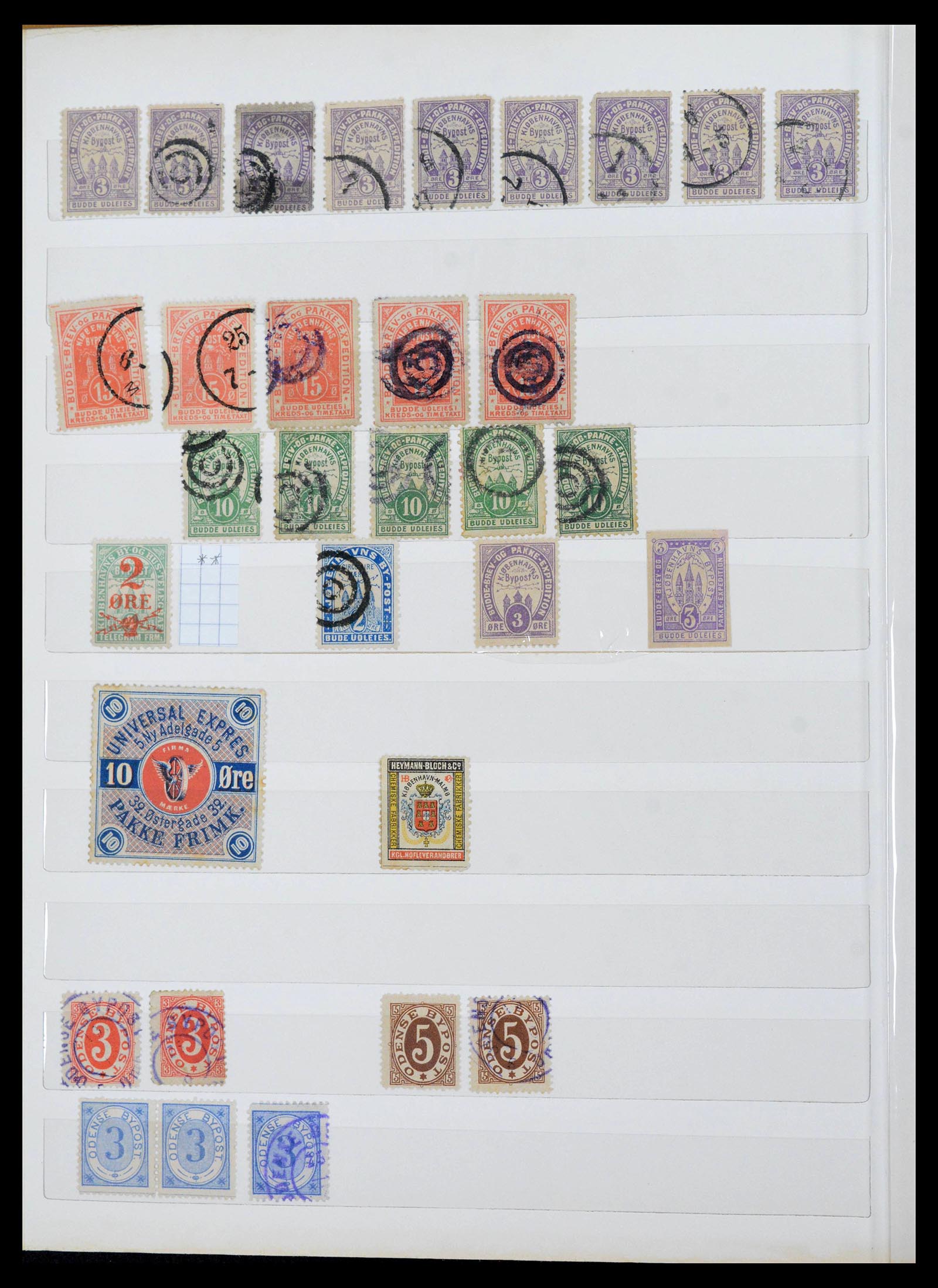 39795 0012 - Stamp collection 39795 Scandinavia local stamps 1886-1900.