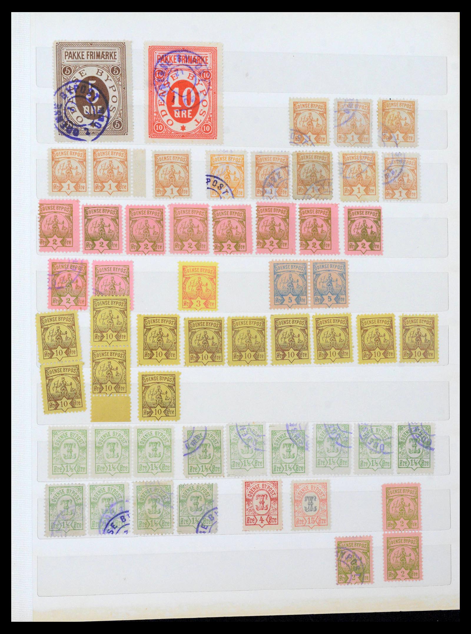 39795 0013 - Stamp collection 39795 Scandinavia local stamps 1886-1900.