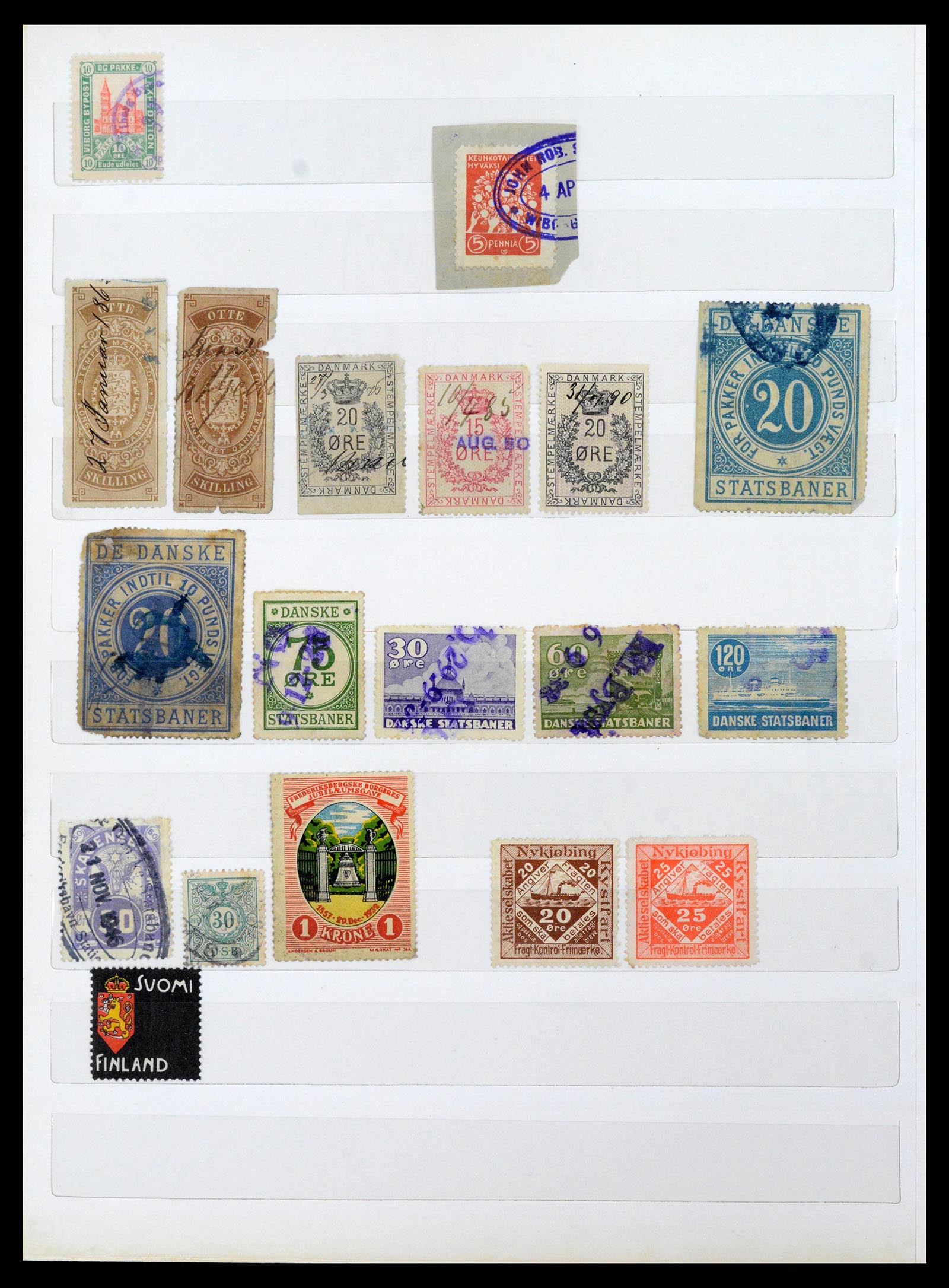 39795 0018 - Stamp collection 39795 Scandinavia local stamps 1886-1900.