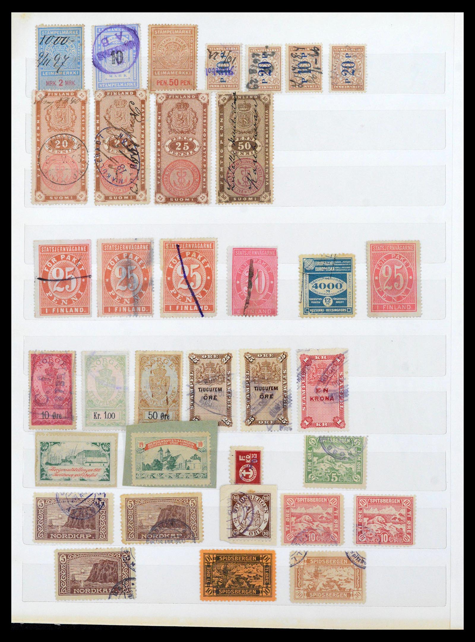 39795 0020 - Stamp collection 39795 Scandinavia local stamps 1886-1900.