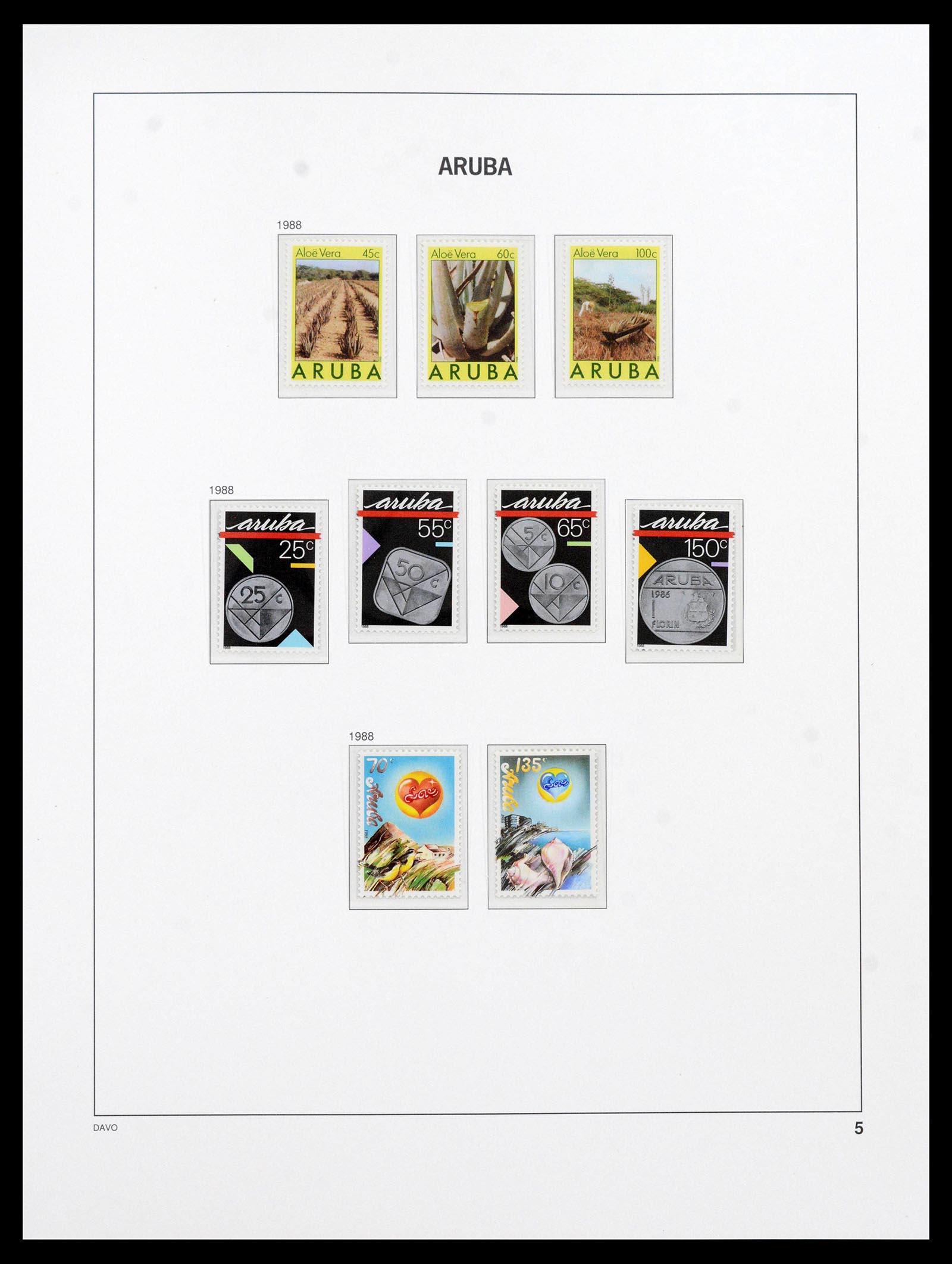 39804 0005 - Stamp collection 39804 Aruba 1986-2010.