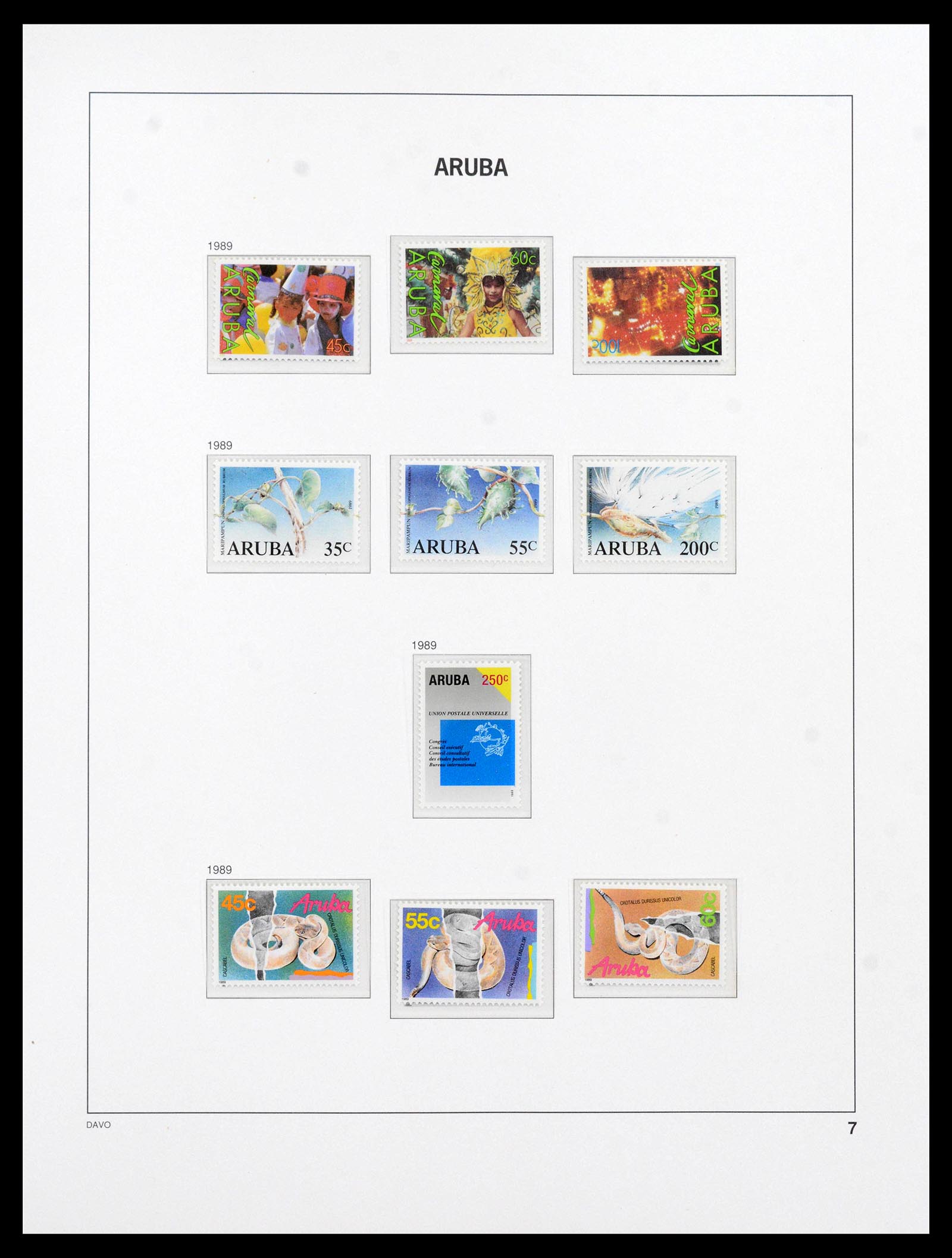 39804 0007 - Stamp collection 39804 Aruba 1986-2010.