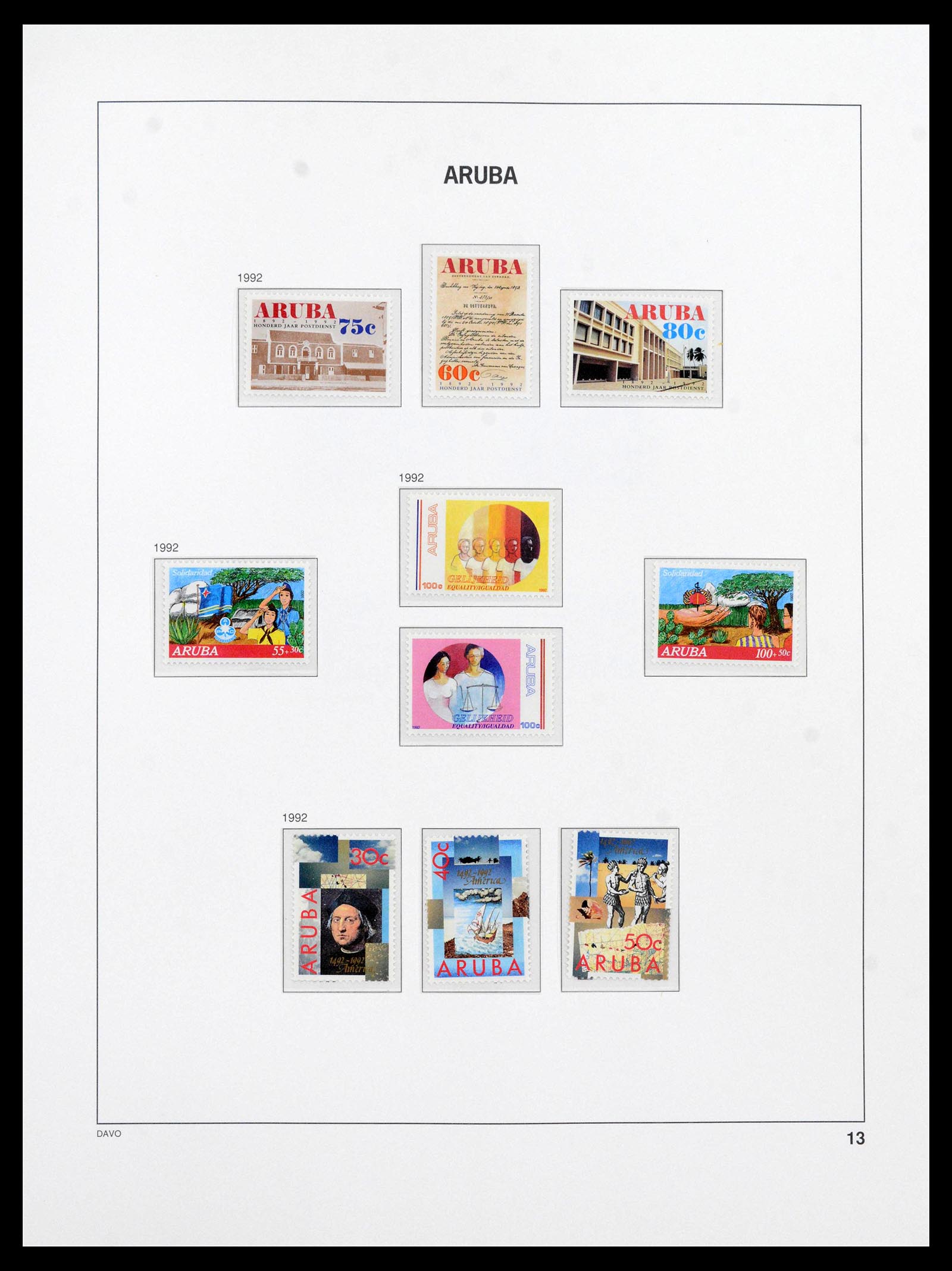 39804 0013 - Stamp collection 39804 Aruba 1986-2010.