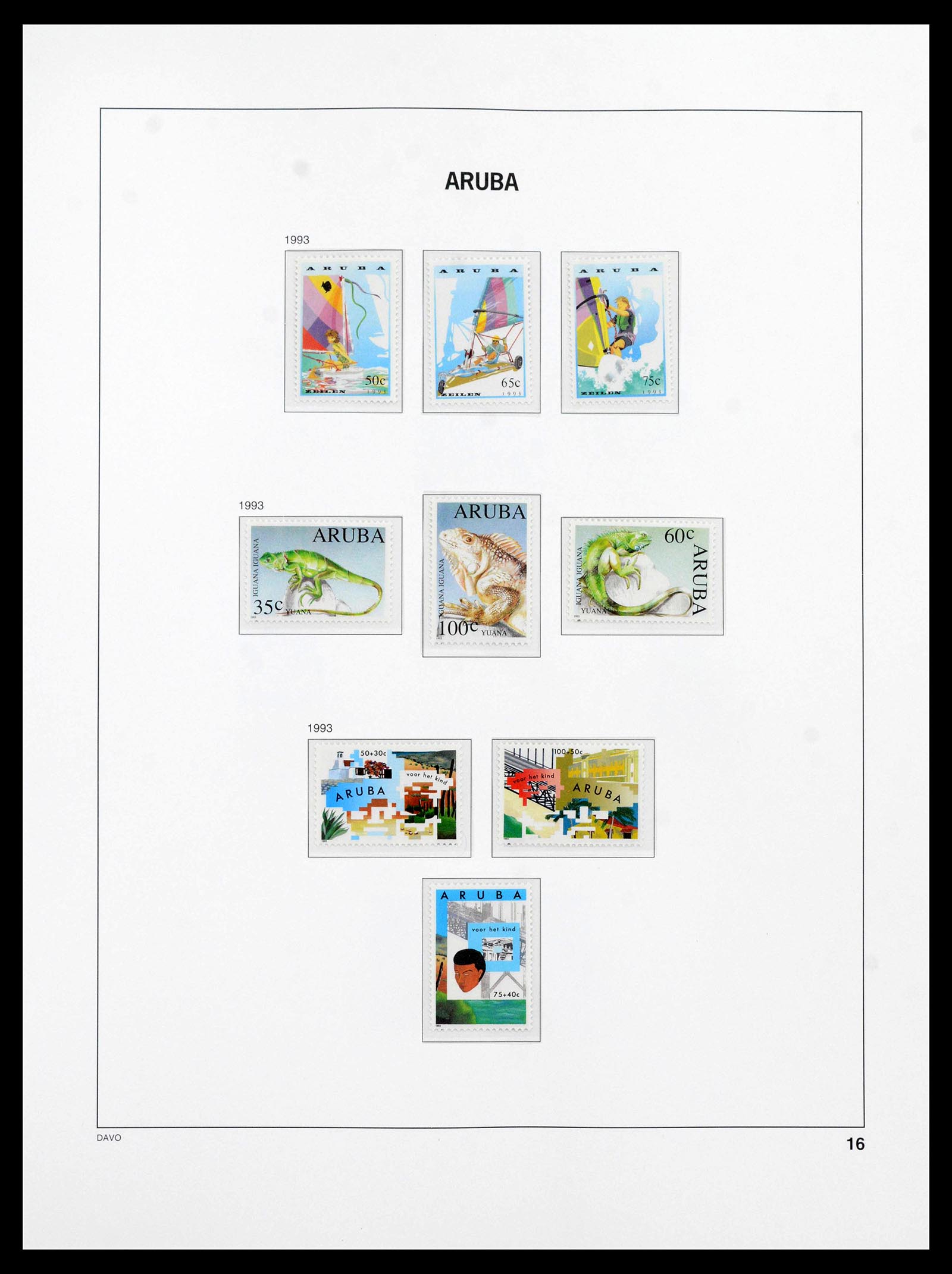 39804 0016 - Stamp collection 39804 Aruba 1986-2010.