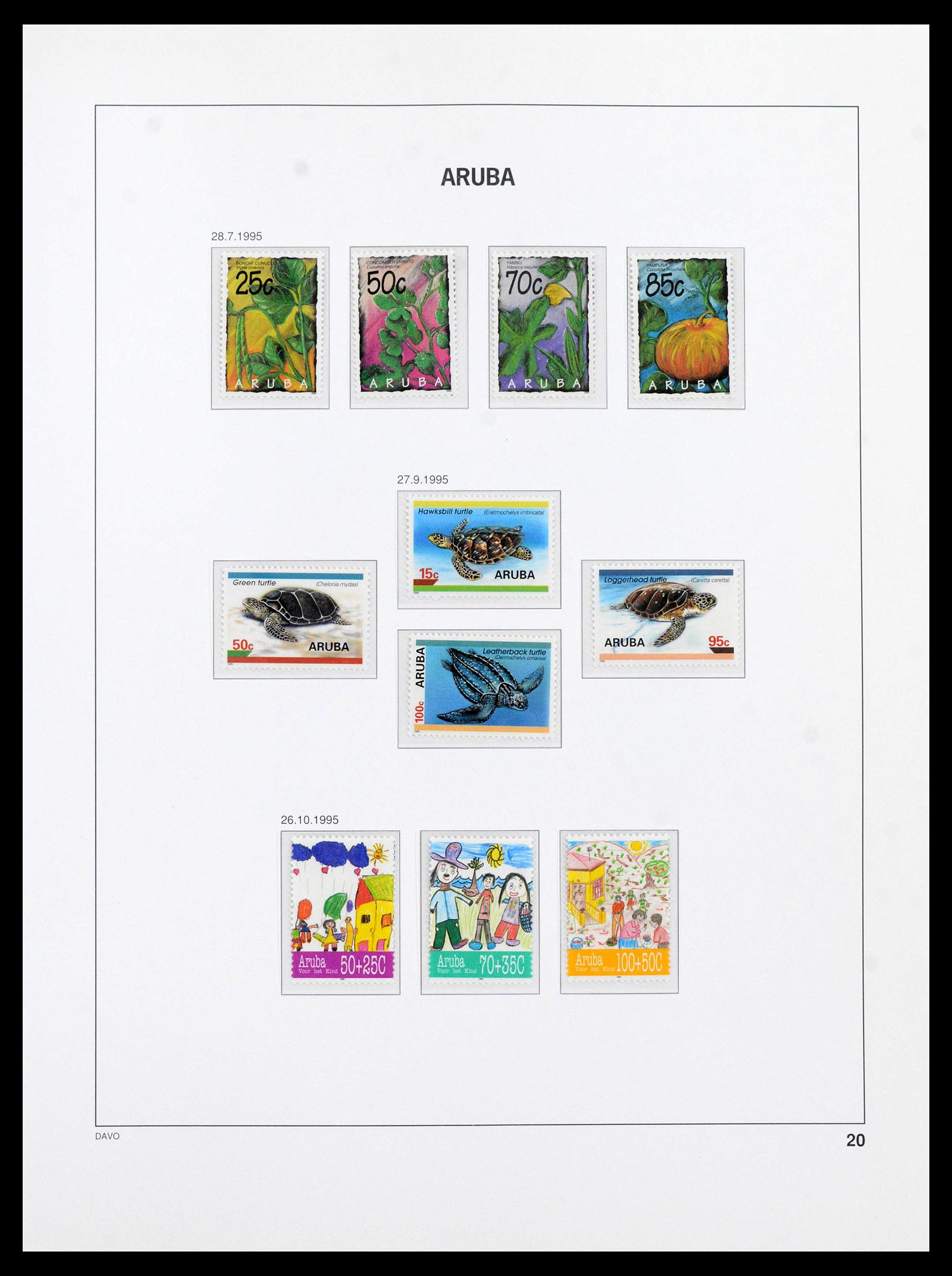 39804 0020 - Stamp collection 39804 Aruba 1986-2010.