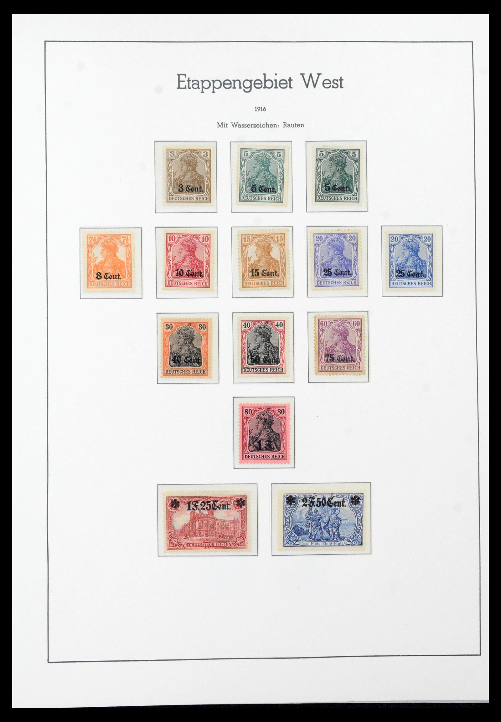 39805 0003 - Stamp collection 39805 German occupations and territories 1914-1923.