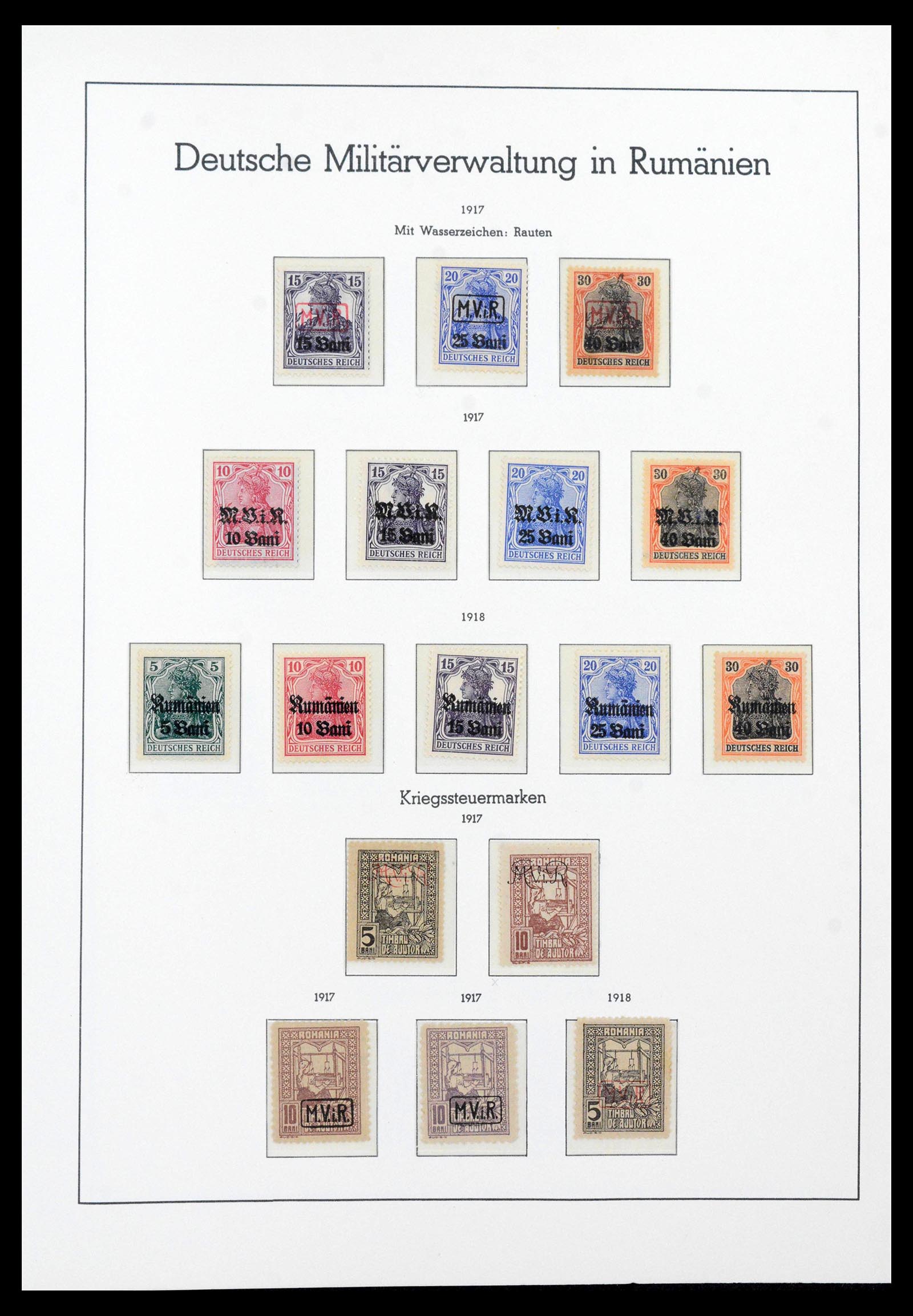 39805 0006 - Stamp collection 39805 German occupations and territories 1914-1923.