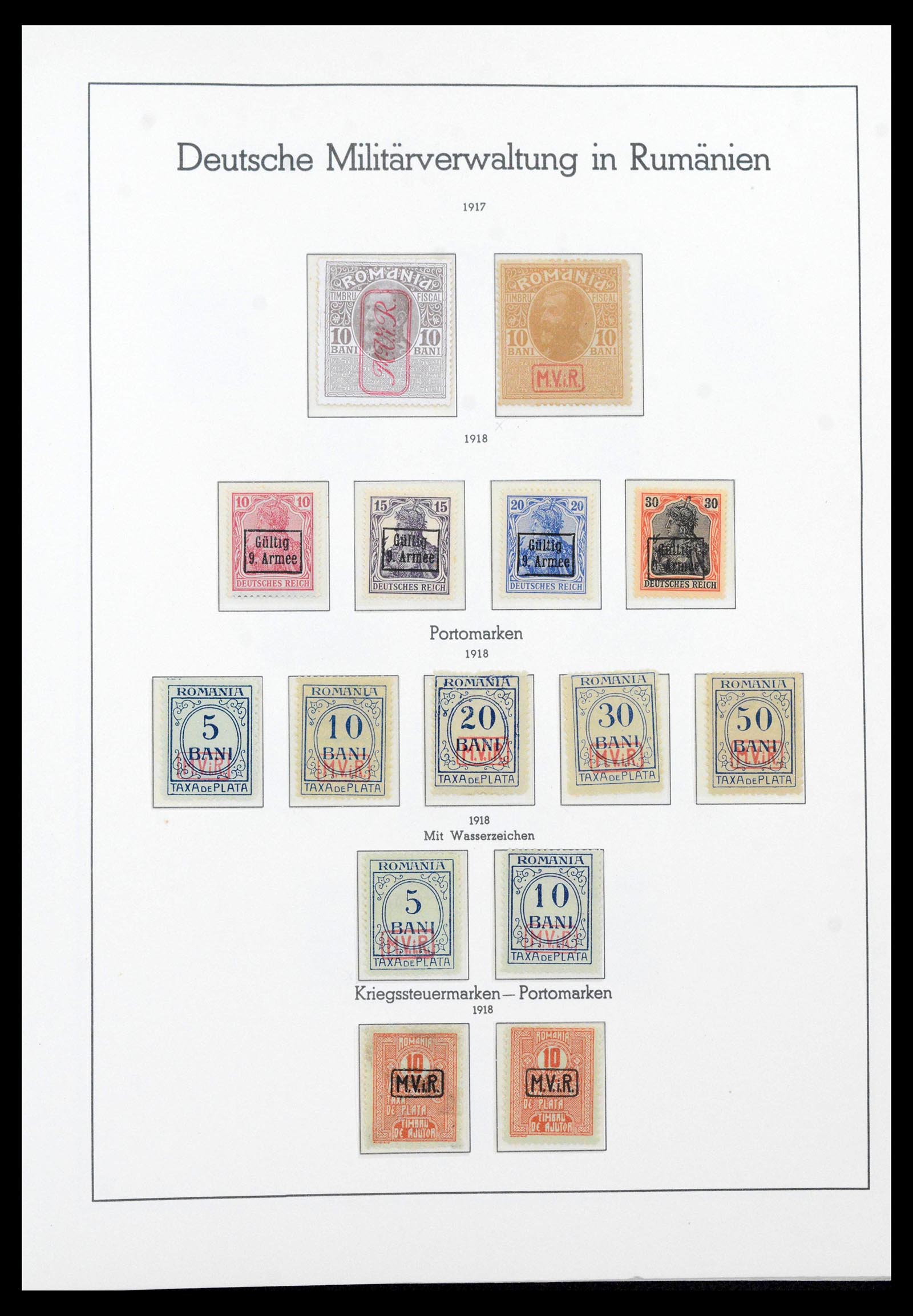 39805 0007 - Stamp collection 39805 German occupations and territories 1914-1923.