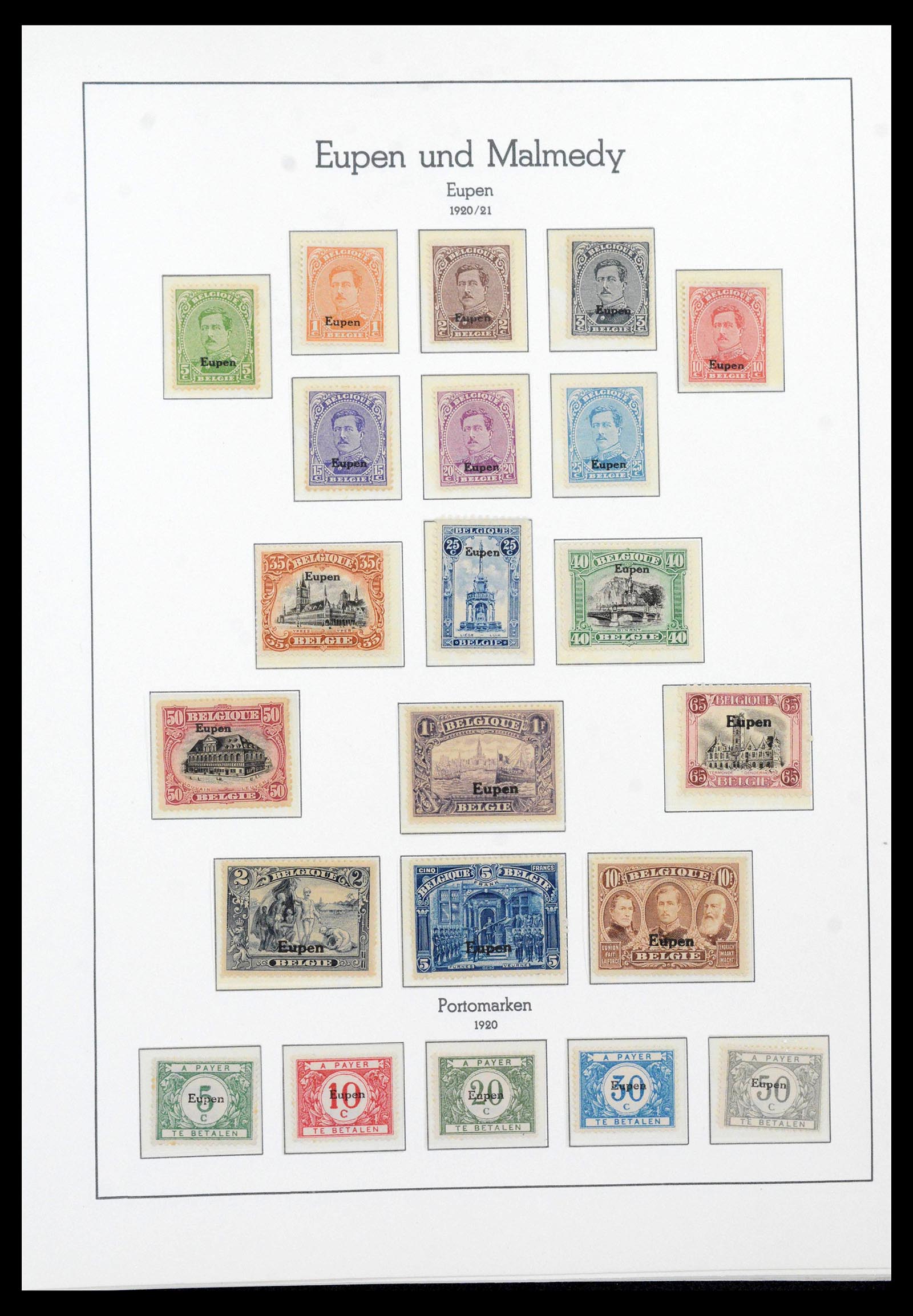 39805 0010 - Stamp collection 39805 German occupations and territories 1914-1923.