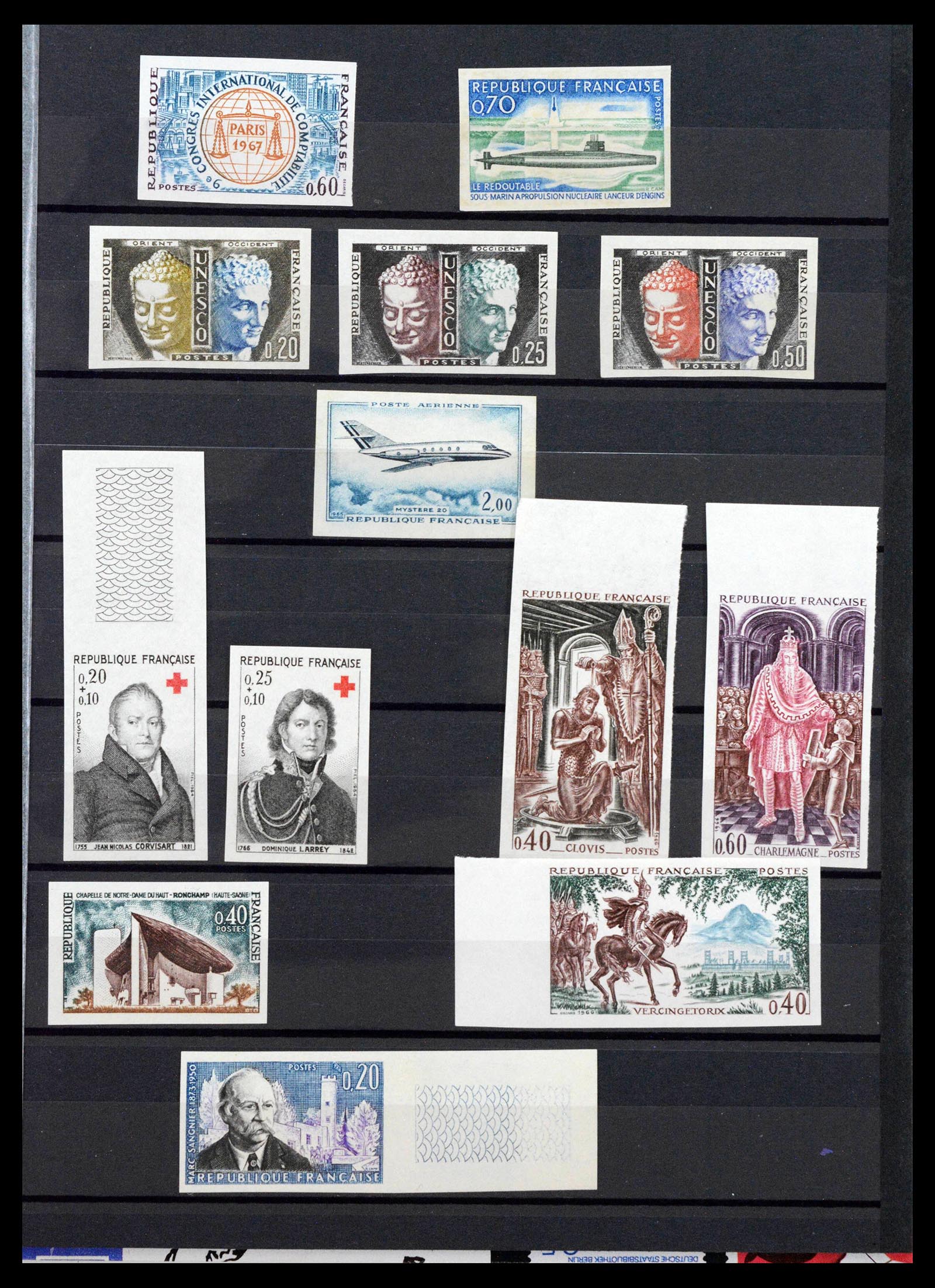 39807 0009 - Stamp collection 39807 France imperforated 1944-1980.