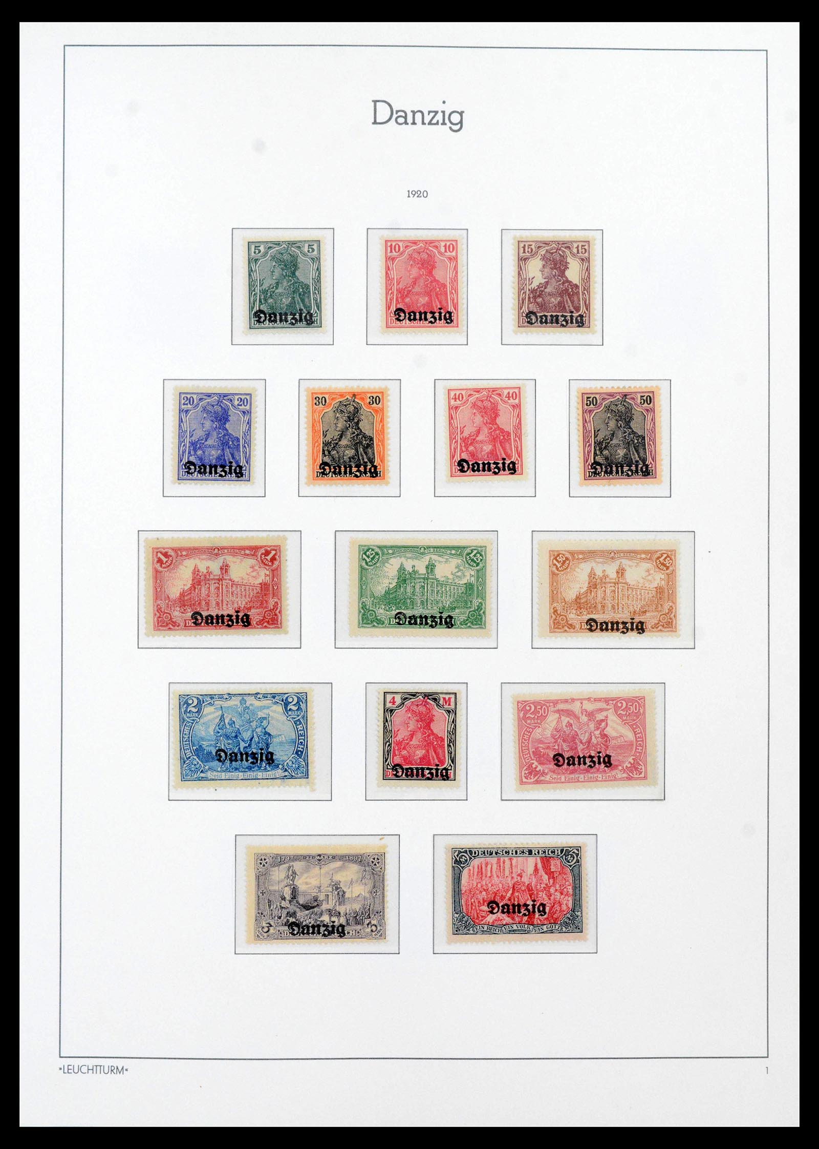 39815 0001 - Stamp collection 39815 Danzig complete 1920-1939.