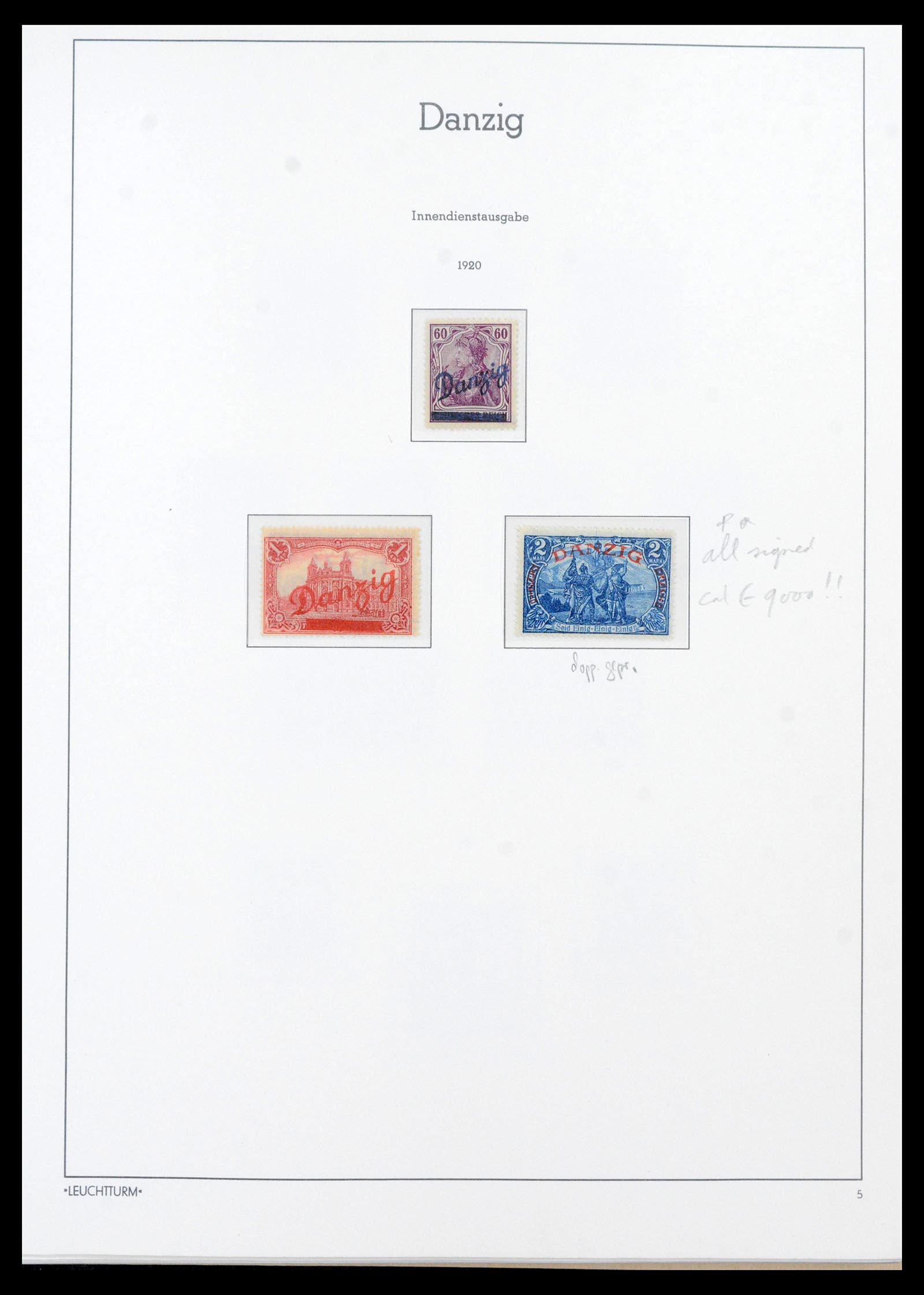 39815 0005 - Stamp collection 39815 Danzig complete 1920-1939.