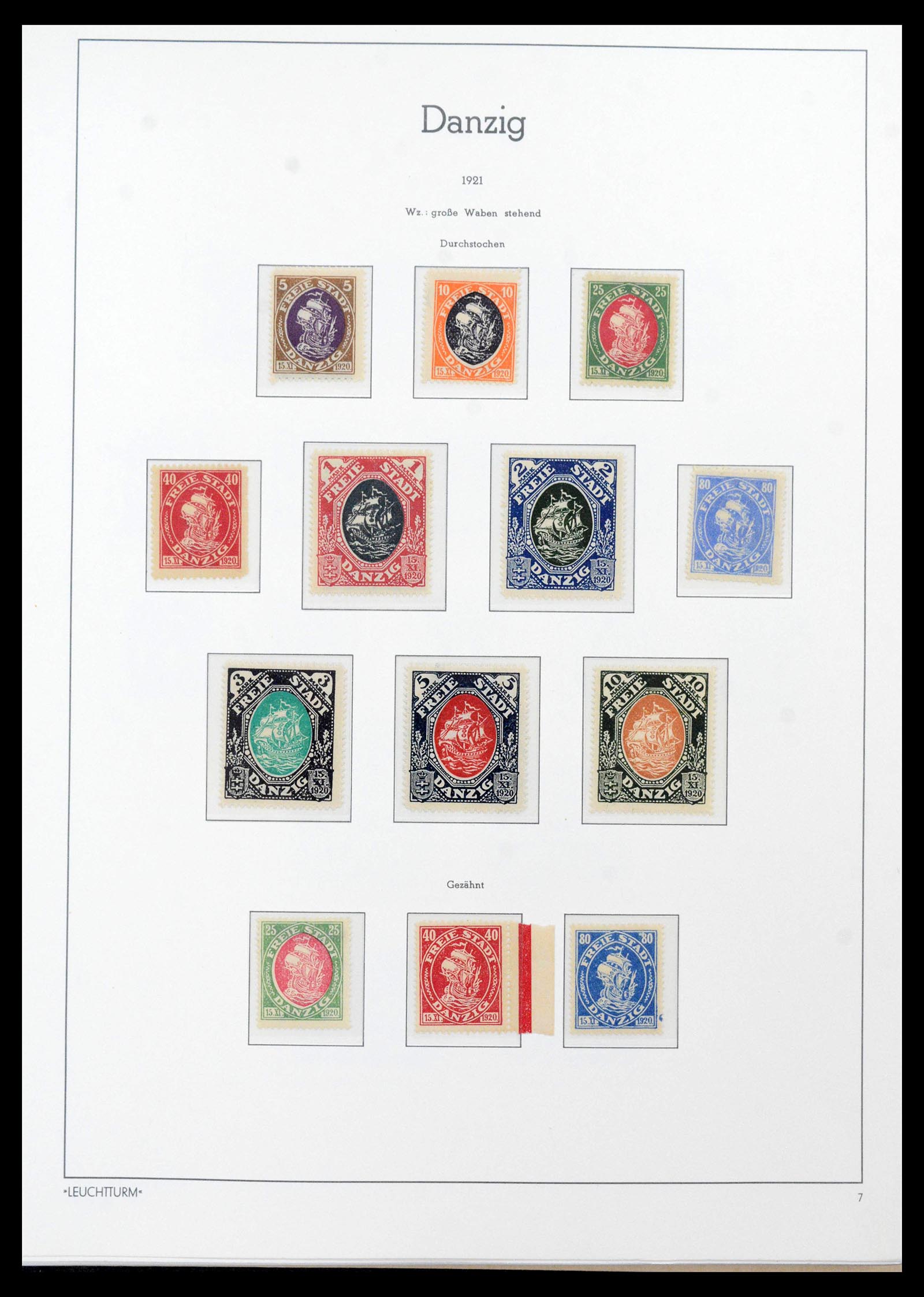 39815 0007 - Stamp collection 39815 Danzig complete 1920-1939.