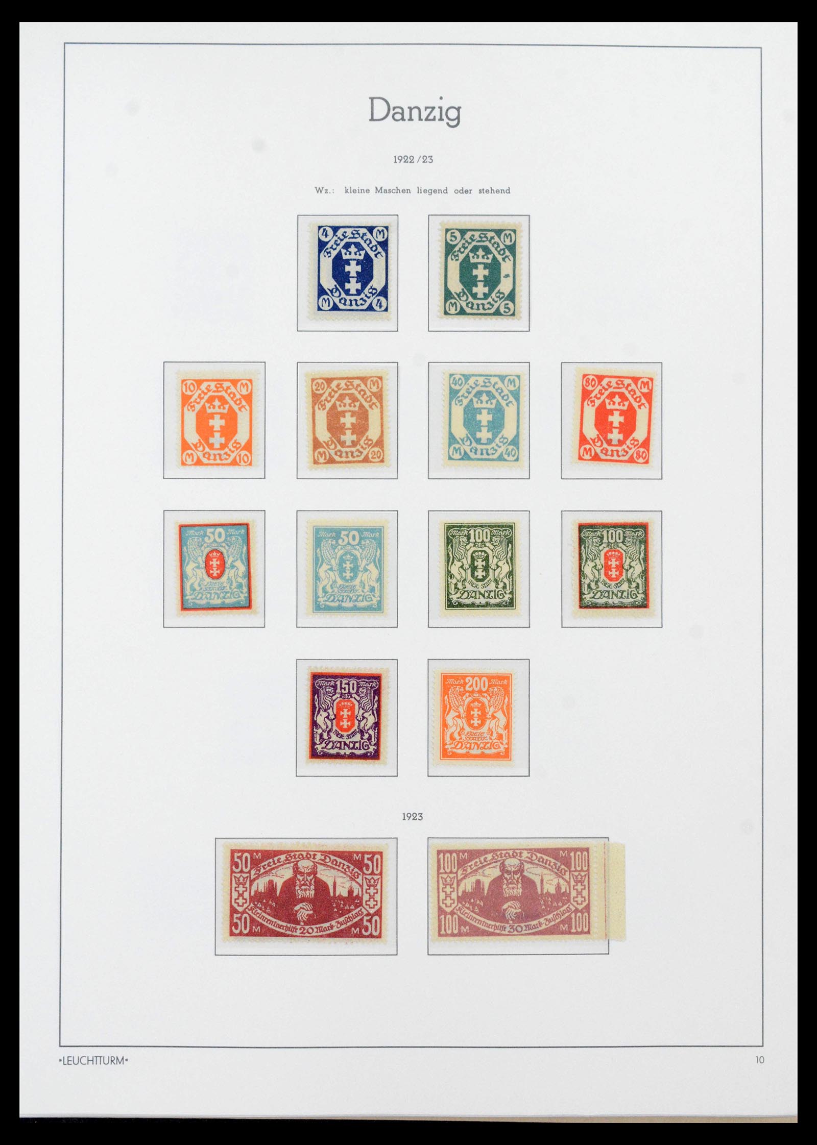 39815 0010 - Stamp collection 39815 Danzig complete 1920-1939.