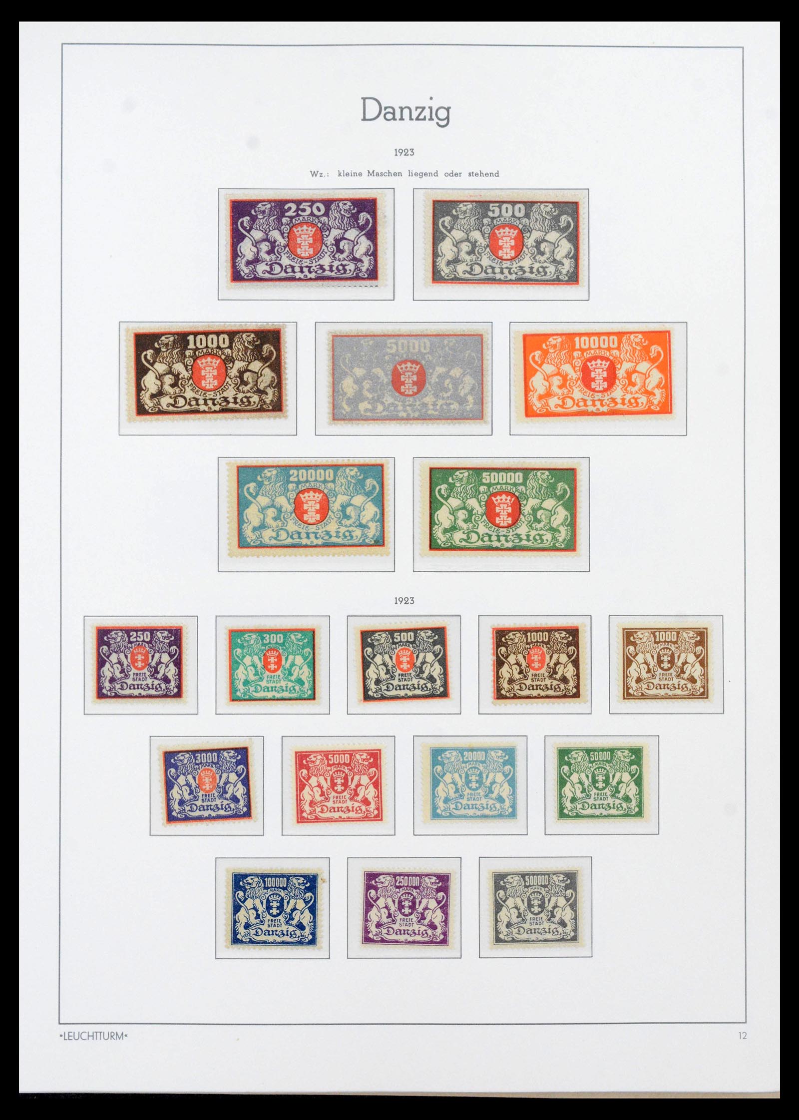 39815 0012 - Stamp collection 39815 Danzig complete 1920-1939.