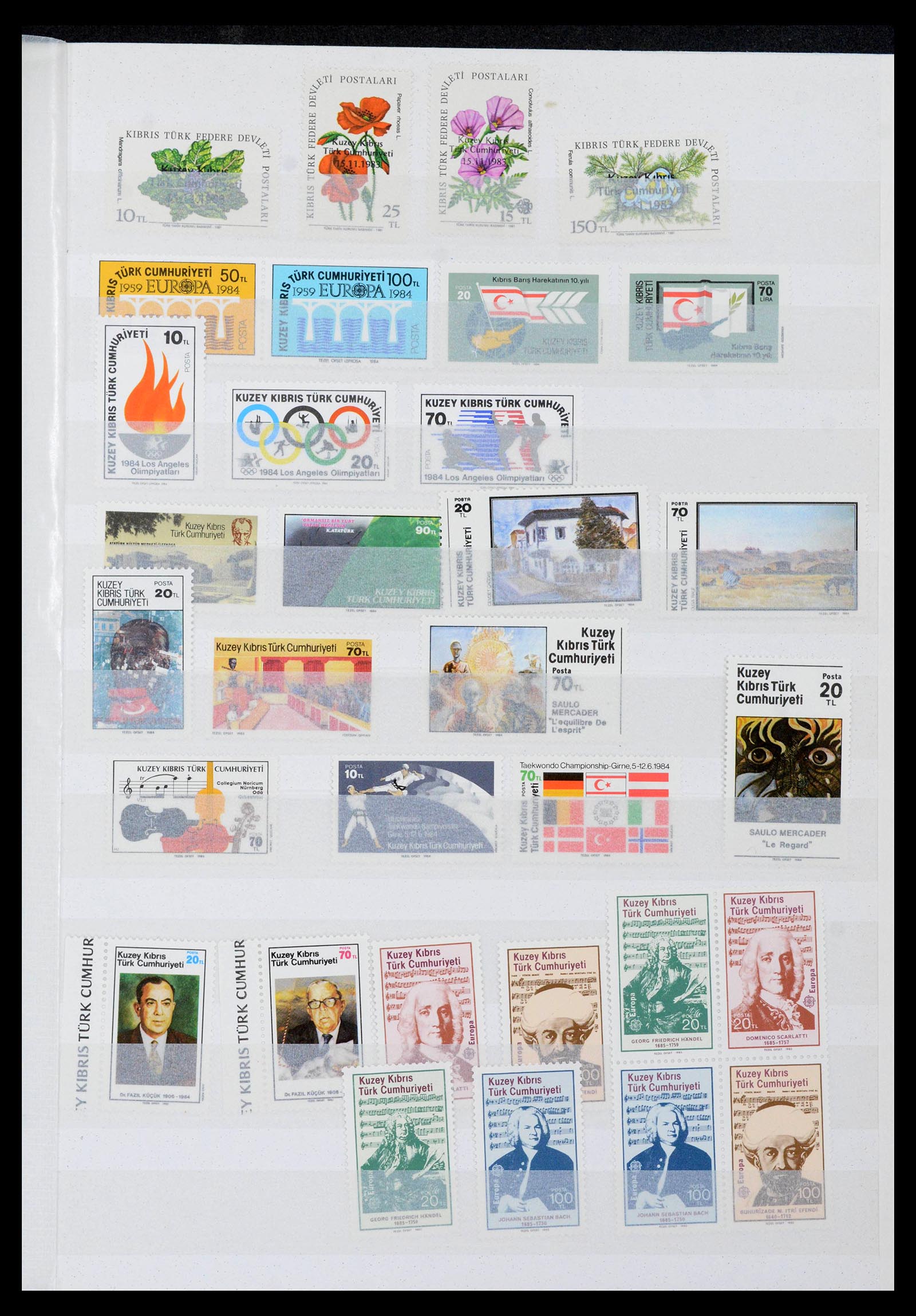 39816 0006 - Stamp collection 39816 Turkish Cyprus 1974-2004.