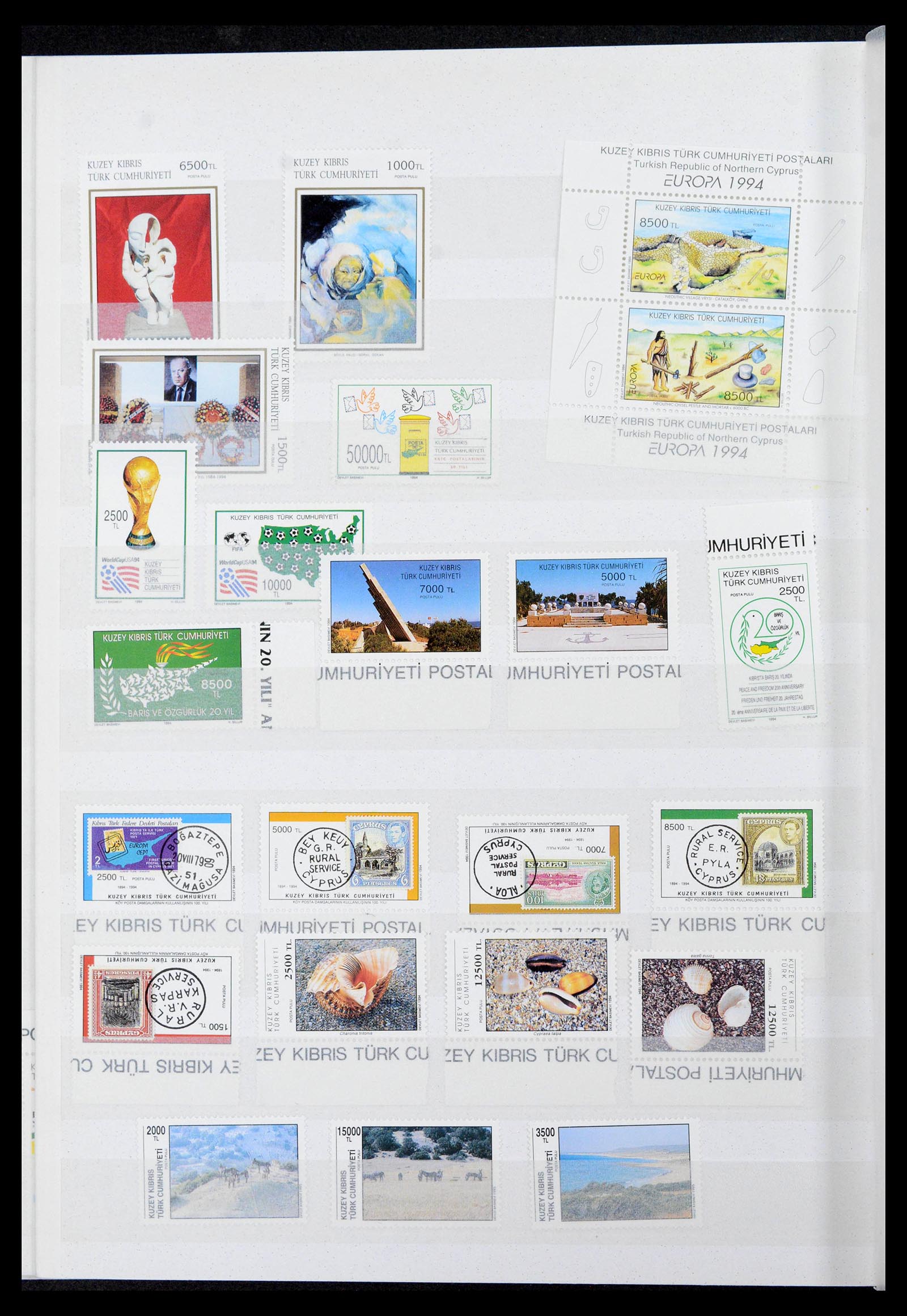 39816 0015 - Stamp collection 39816 Turkish Cyprus 1974-2004.