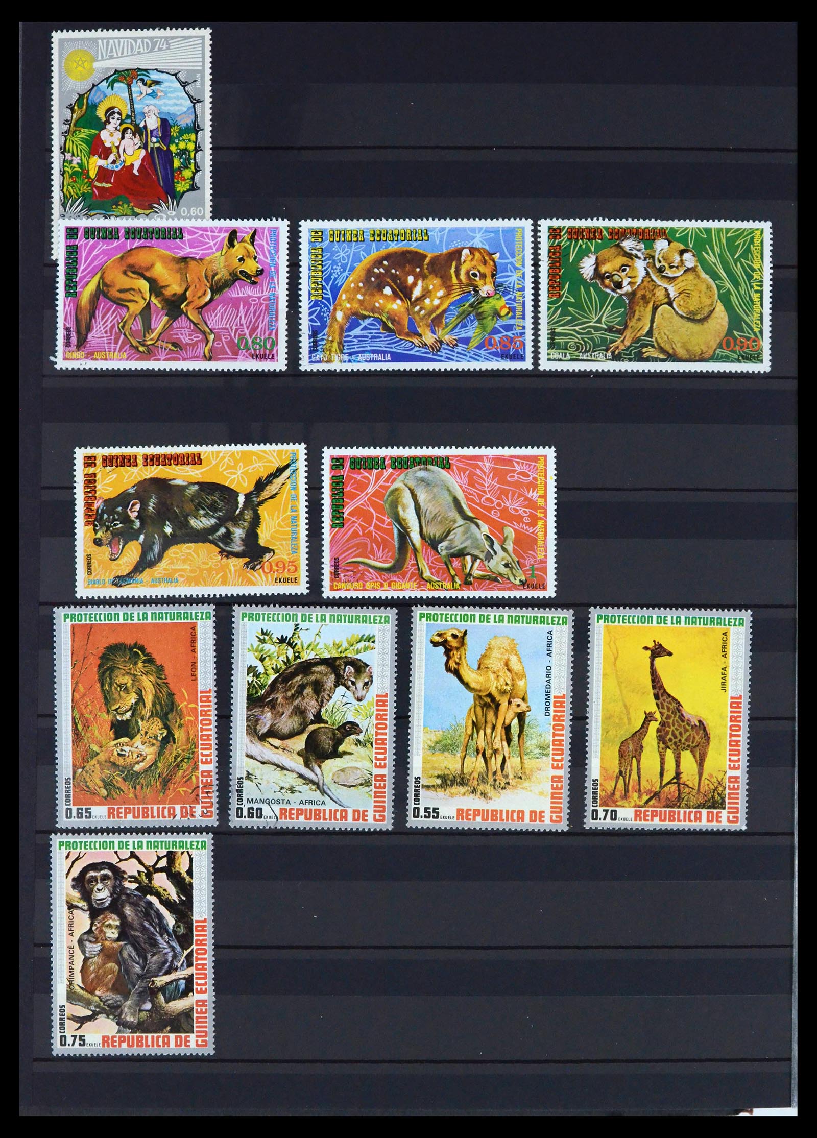 39822 0018 - Stamp collection 39822 Equatorial Guinea.